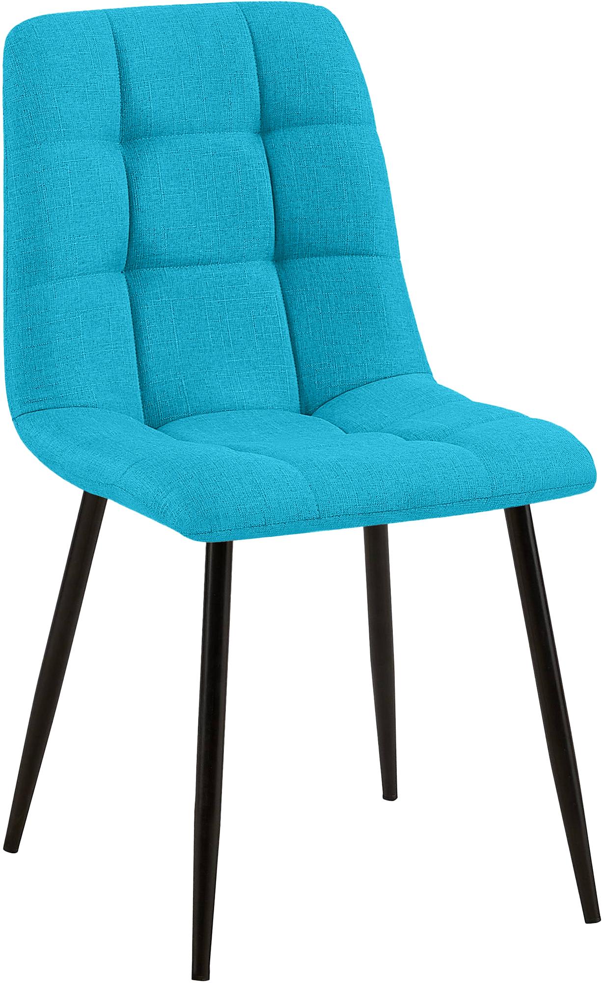 CLP Esszimmerstuhl Tilde, K&uuml;chenstuhl gepolstert mit gestepptem Bezug, Polsterstuhl mit Metallgestell, bis 150 kg belastbar - Bild 1