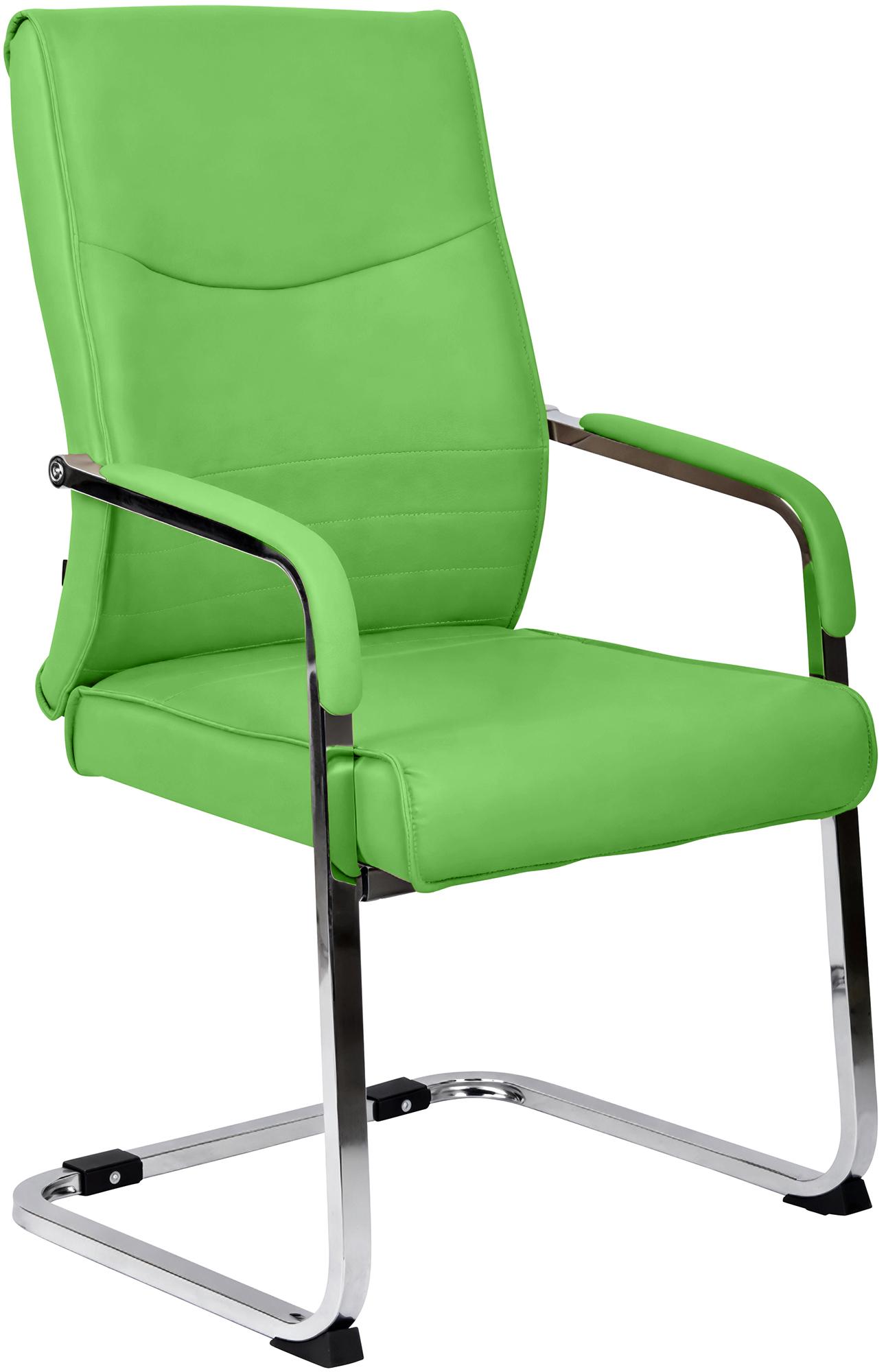 CLP Esszimmerstuhl Hobart, ergonomisch mit Armlehne, gepolstert Kunstleder, Metallgestell stabil, Besucher Konferenzstuhl modern - Bild 1