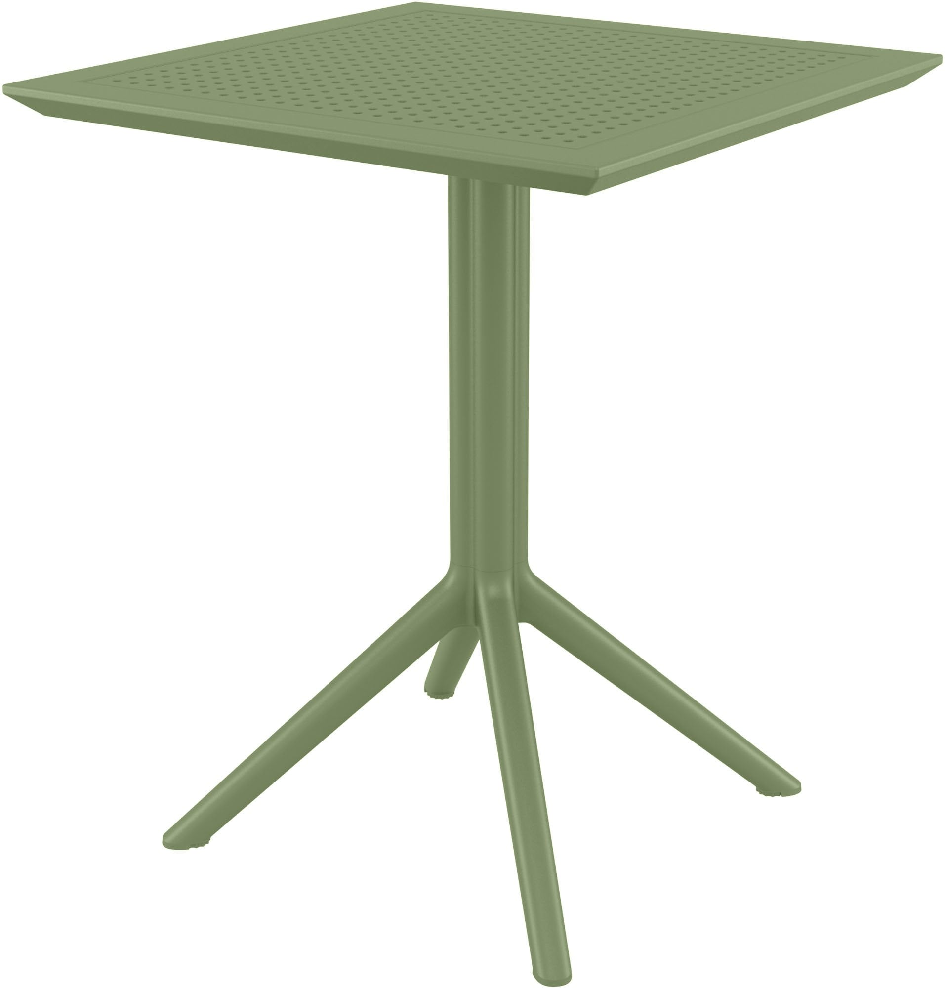CLP Klapptisch wetterfest Sky, platzsparender Gartentisch rund oder eckig, Balkontisch klappbar aus Kunststoff f&uuml;r Balkon,Terrasse und Garten - Bild 1