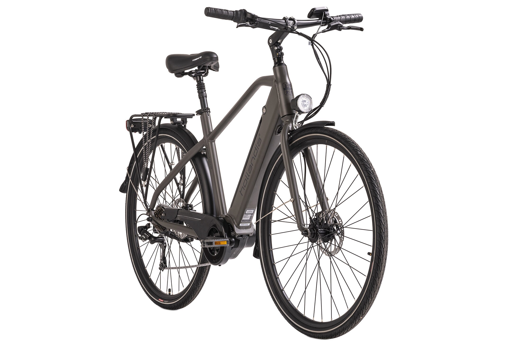 Hollandia Alu E-Citybike Herren Hollandia Mantova 28'' grau 7 G&auml;nge - Bild 1