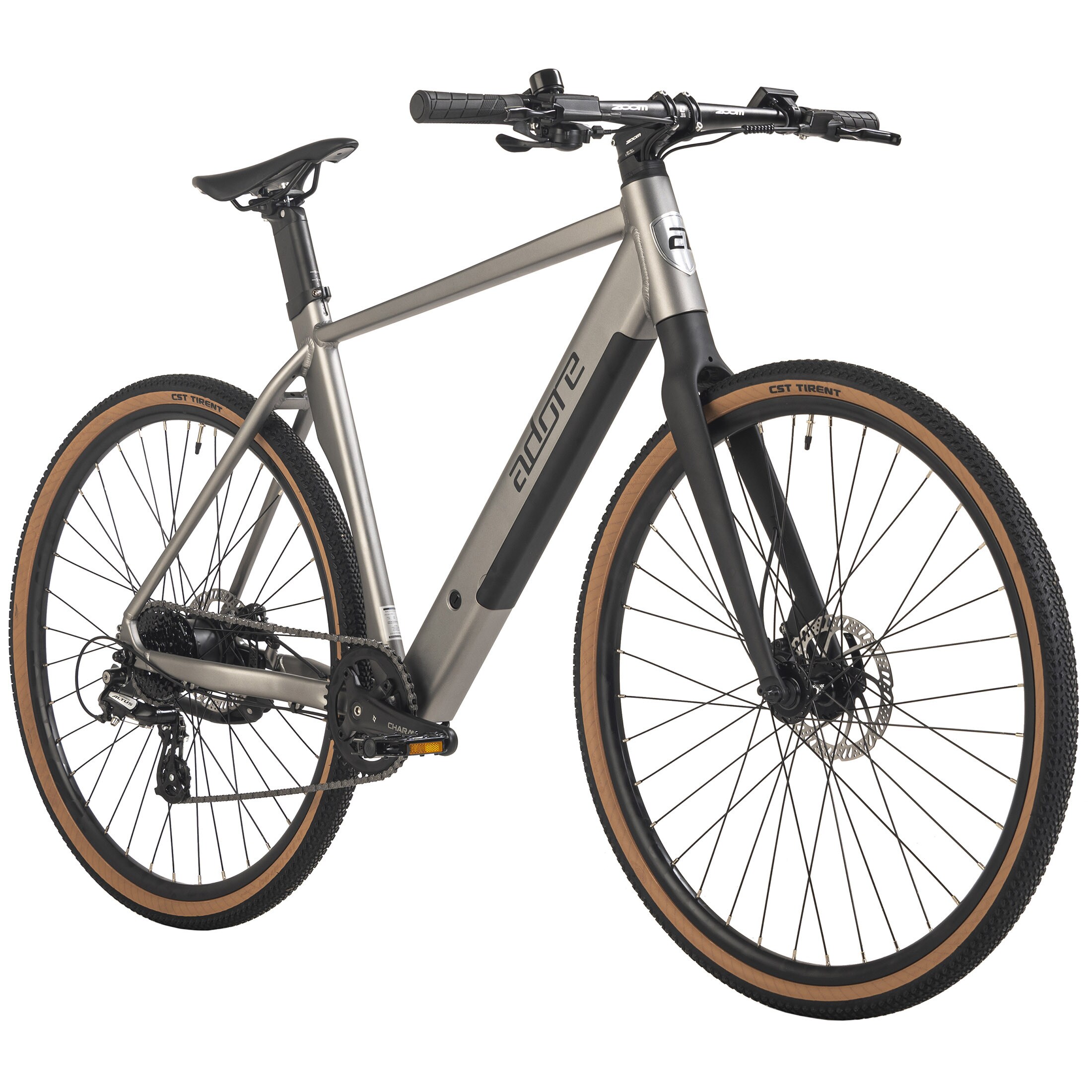 Adore ADORE E-Citybike 28" Alu Urban Bike Stadtfahrrad UBR-770 Heckmotor 30NM / 10Ah Stahlgrau matt - Bild 1