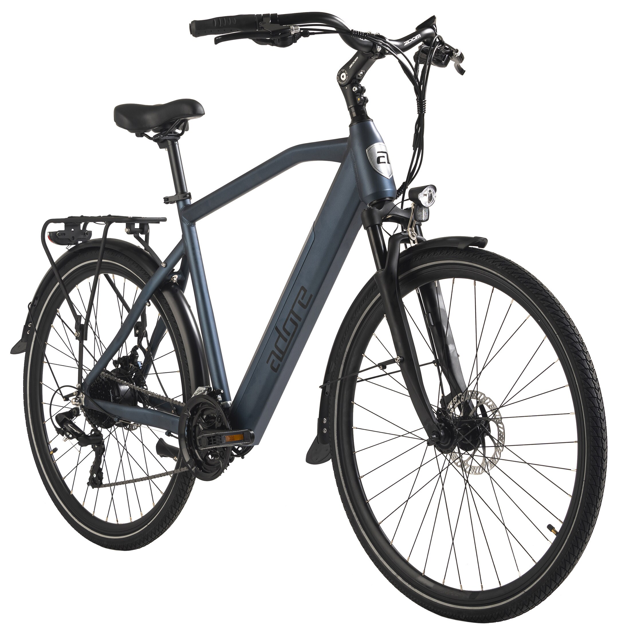 Adore ADORE E-Trekkingbike 28" Alu Trekking E-Bike ATR-190 Heckmotor 50NM / 12,8Ah Dunkelblau matt - Bild 1