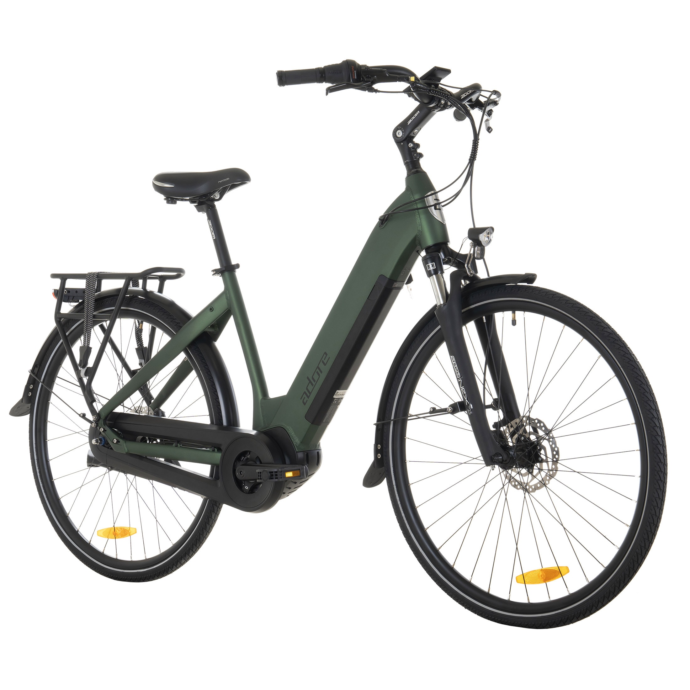 Adore ADORE E-Citybike 28" Alu Cityfahrrad CX-280 Mittelmotor 60NM / 15Ah British Green matt - Bild 1