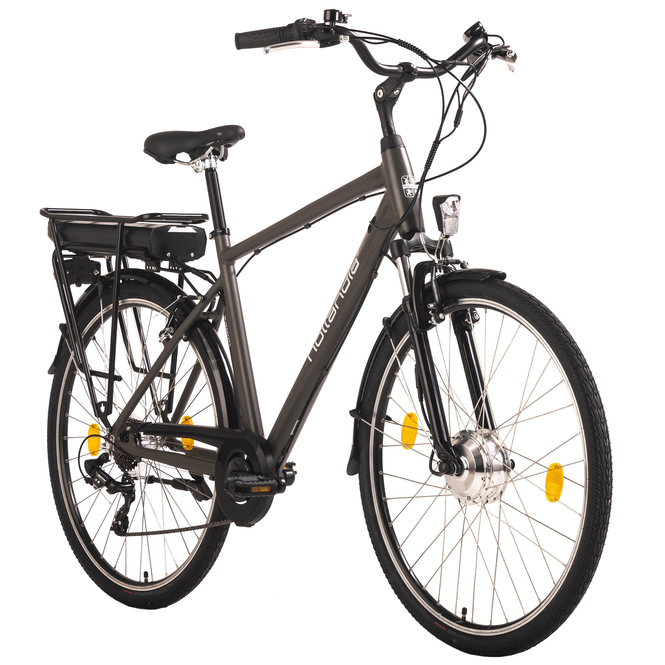 Hollandia E-Citybike Herren 28'' Hollandia Zagon Grau 6&nbsp;G&auml;nge - Bild 1
