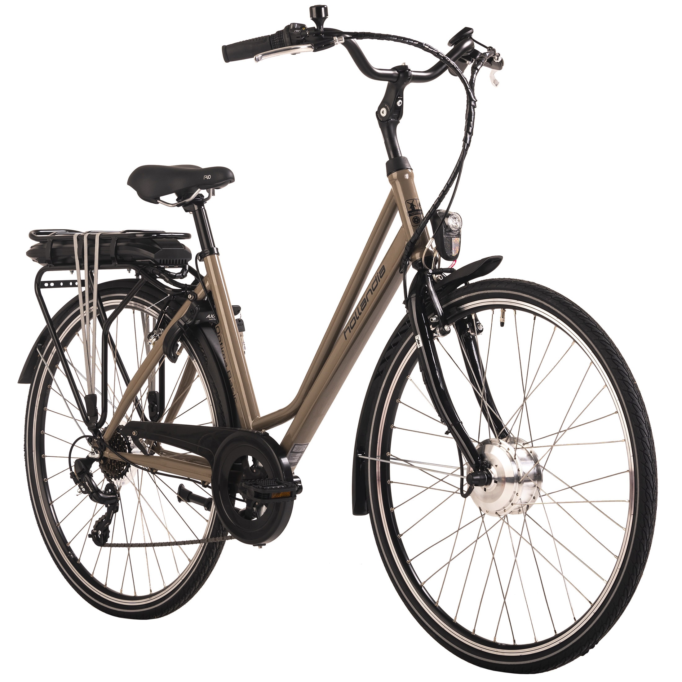 Hollandia E-Citybike Damen 28'' Optima Basic Braun 7&nbsp;G&auml;nge - Bild 1