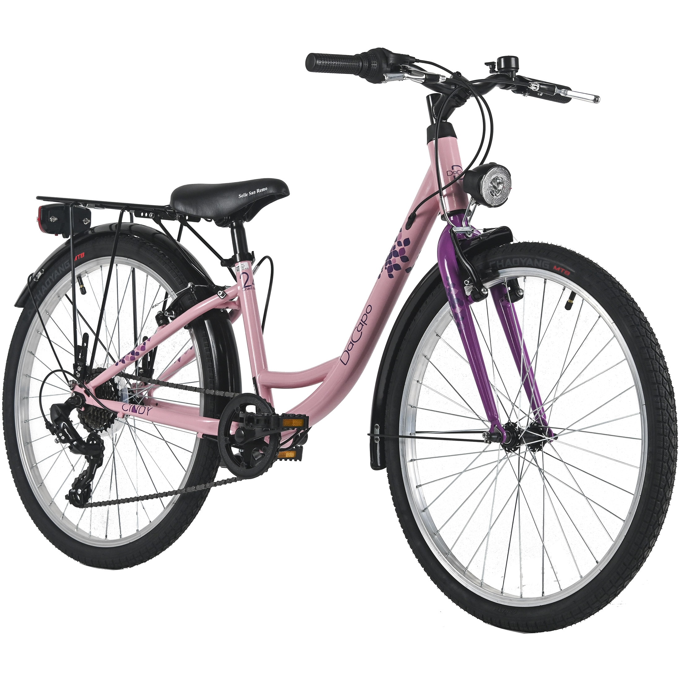 Dacapo DaCapo Kinderfahrrad 24" Cindy 7 G&auml;nge RH 32 cm - Ab 8 Jahre - Bild 1