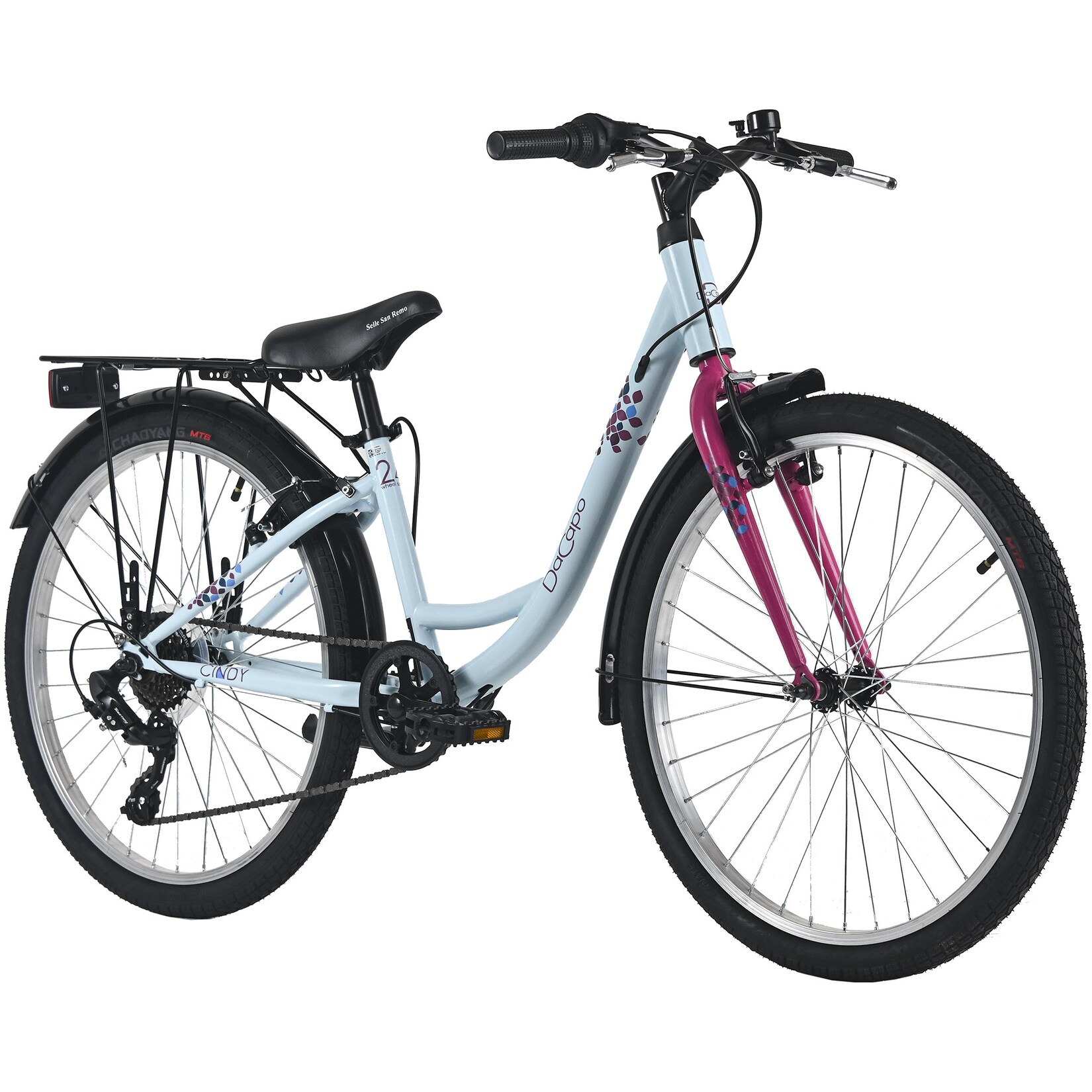 Dacapo DaCapo Kinderfahrrad 24″ Cindy 7 Gänge RH 32 cm – Ab 8 Jahre | 04250547535596