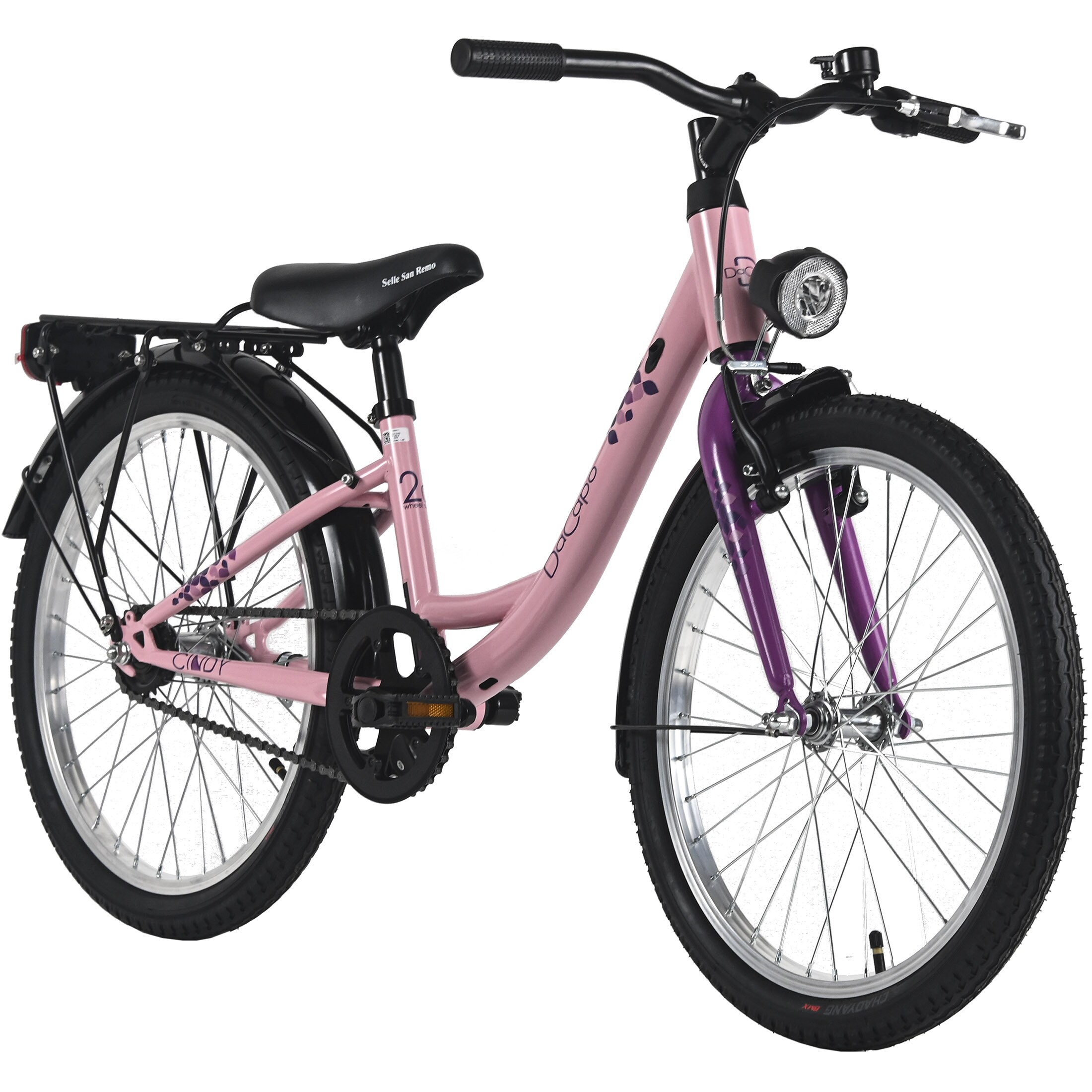 Dacapo DaCapo Kinderfahrrad 20" Cindy 1 Gang RH 27 cm mit Beleuchtung - Ab 6 Jahre - Bild 1