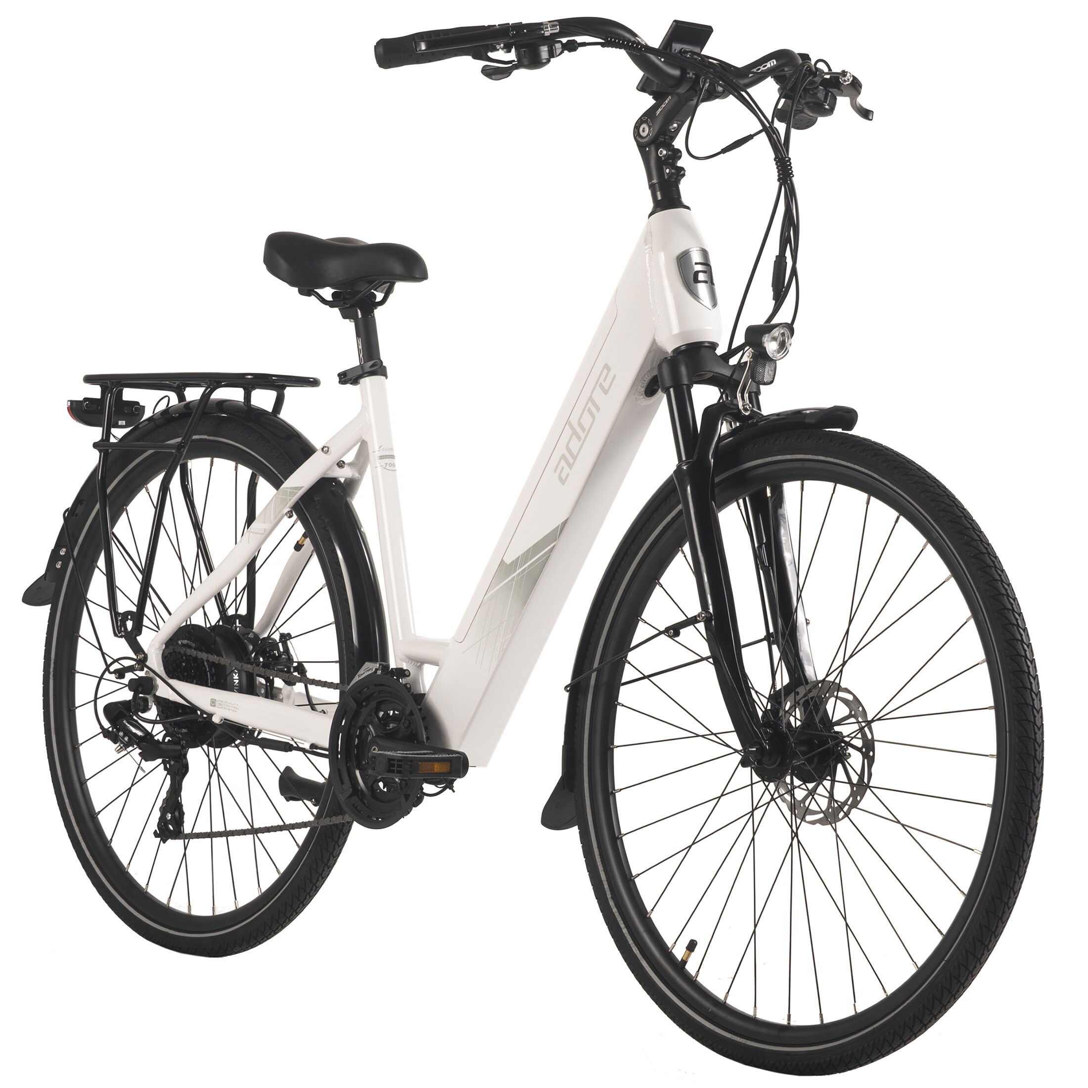 Adore ADORE E-Trekkingbike 28" Alu Trekking E-Bike ATR-180 Heckmotor 50NM / 15Ah Glacier White - Bild 1