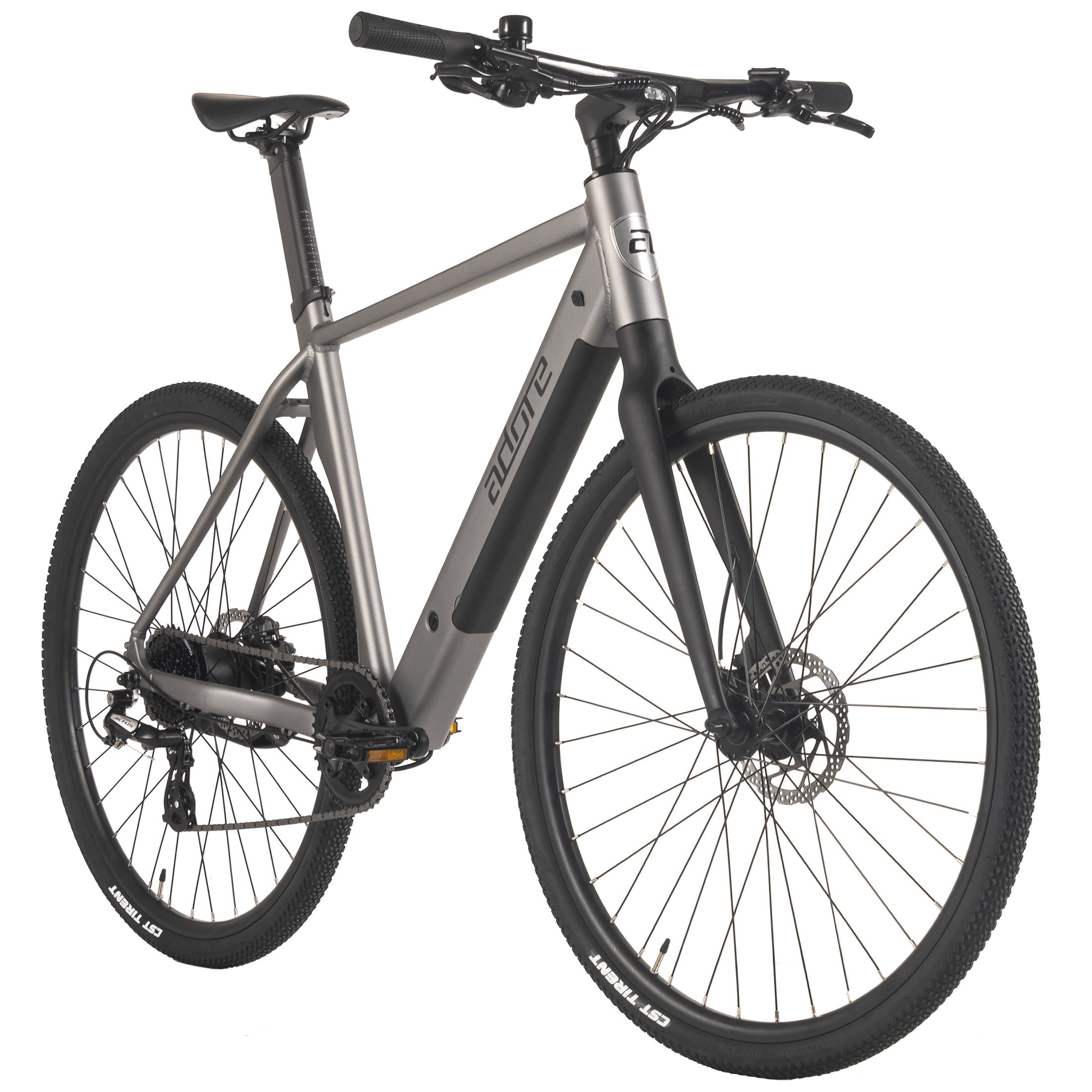 Adore ADORE E-Citybike 28" Alu Urban Bike Stadtfahrrad UBR-770 Heckmotor 35NM / 9,8Ah Stahlgrau - Bild 1