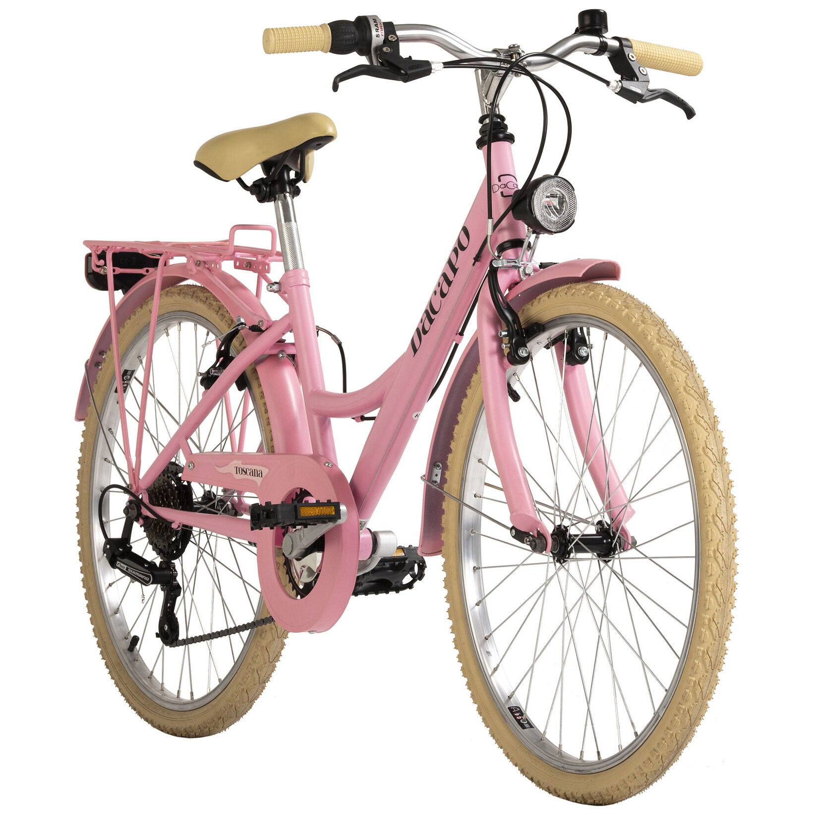 Dacapo DaCapo Kinderfahrrad 24“ Toscana vintage rosa 6 Gänge RH 41 cm | 04250547533899