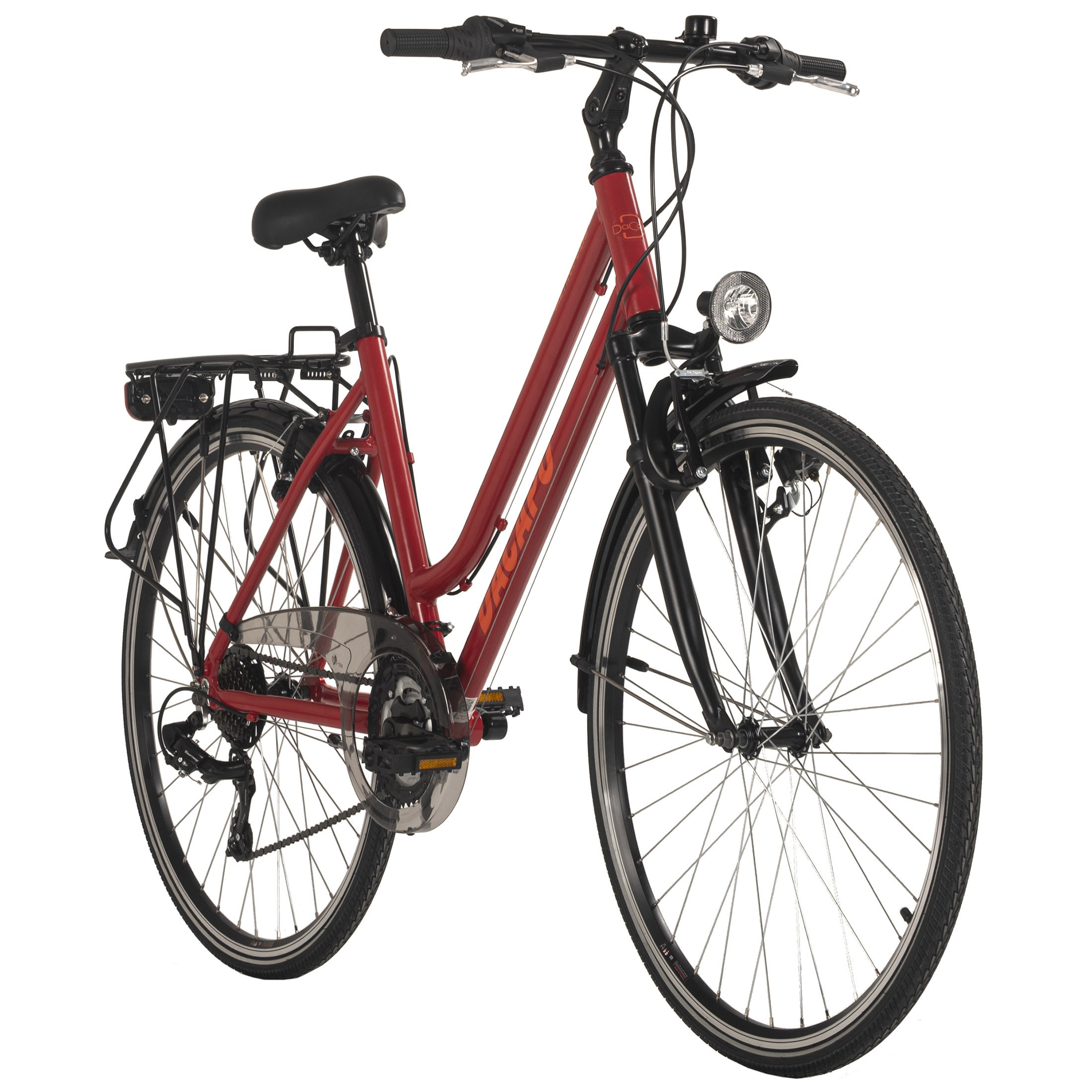 Dacapo DaCapo Trekkingrad Damen 28'' Metropolis Rot 21 G&auml;nge RH 48 cm - Bild 1