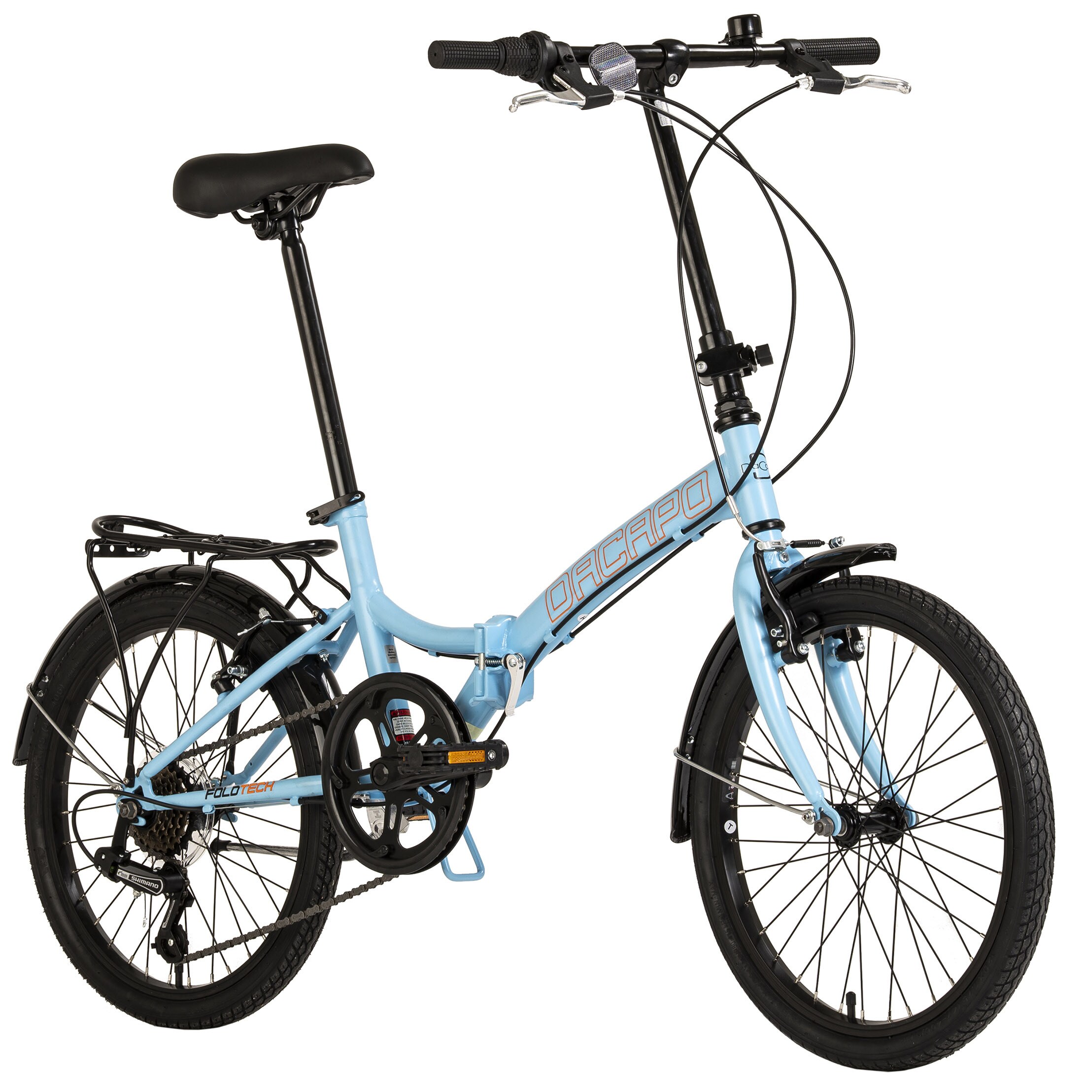 Dacapo DaCapo Faltrad 20'' Foldtech Klapprad 6 G&auml;nge RH 32 cm - Bild 1