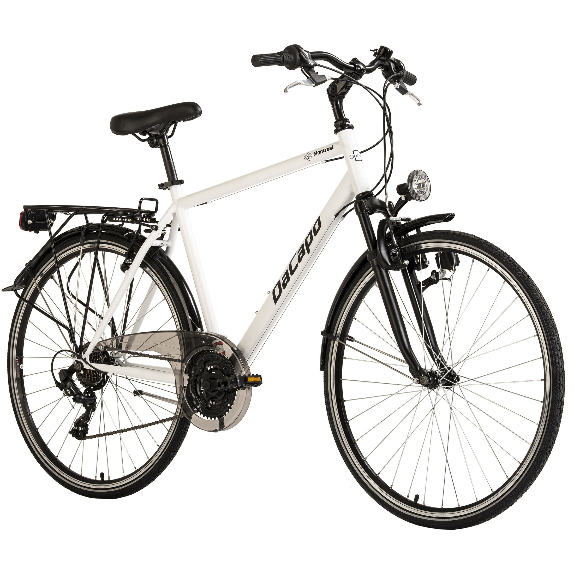 Dacapo DaCapo Trekkingrad Herren 28'' Montreal wei&szlig; Touren Bike 21 G&auml;nge RH 53 cm - Bild 1