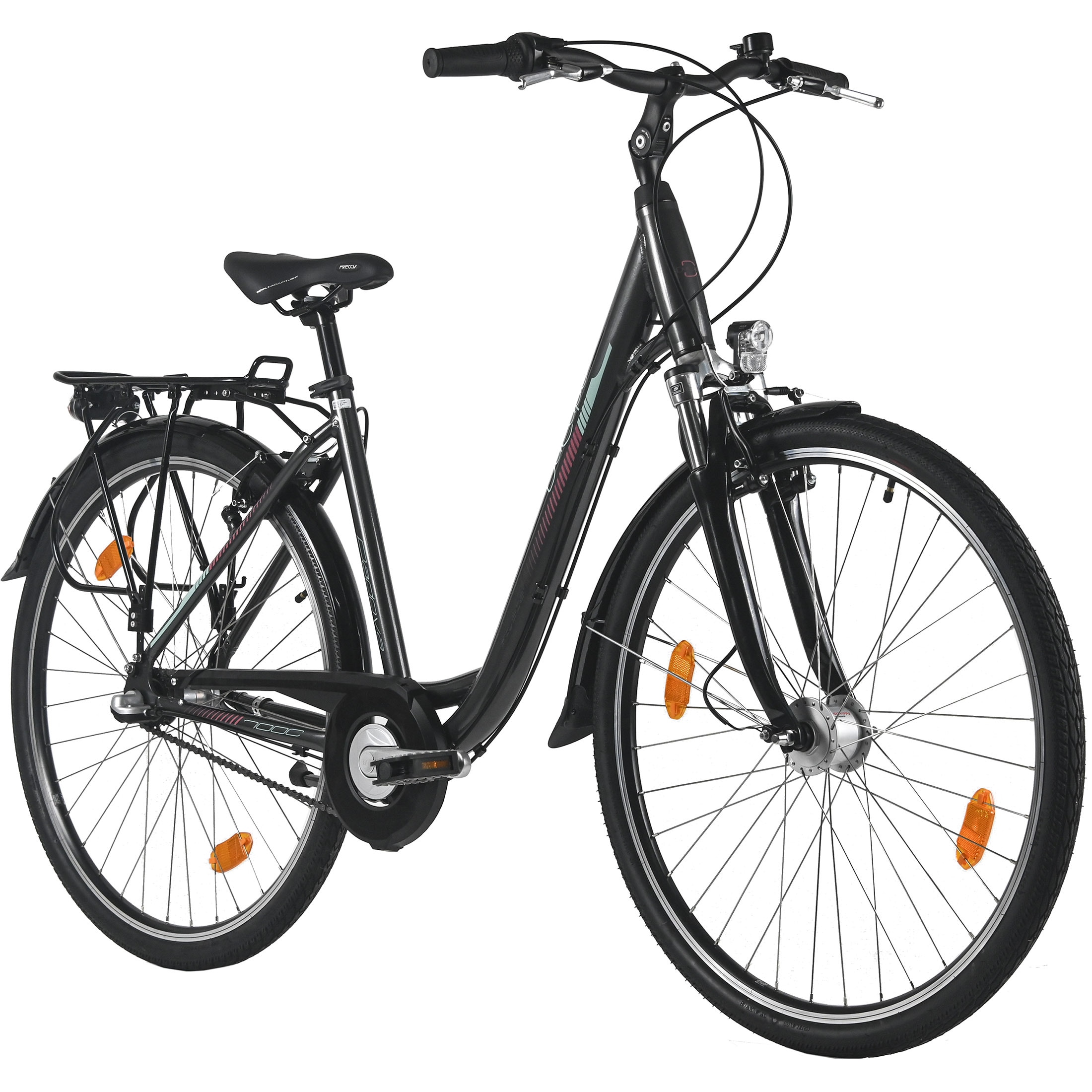Dacapo DaCapo Damenrad 28'' Padova Schwarz 3 G&auml;nge RH&nbsp;48 cm - Bild 1