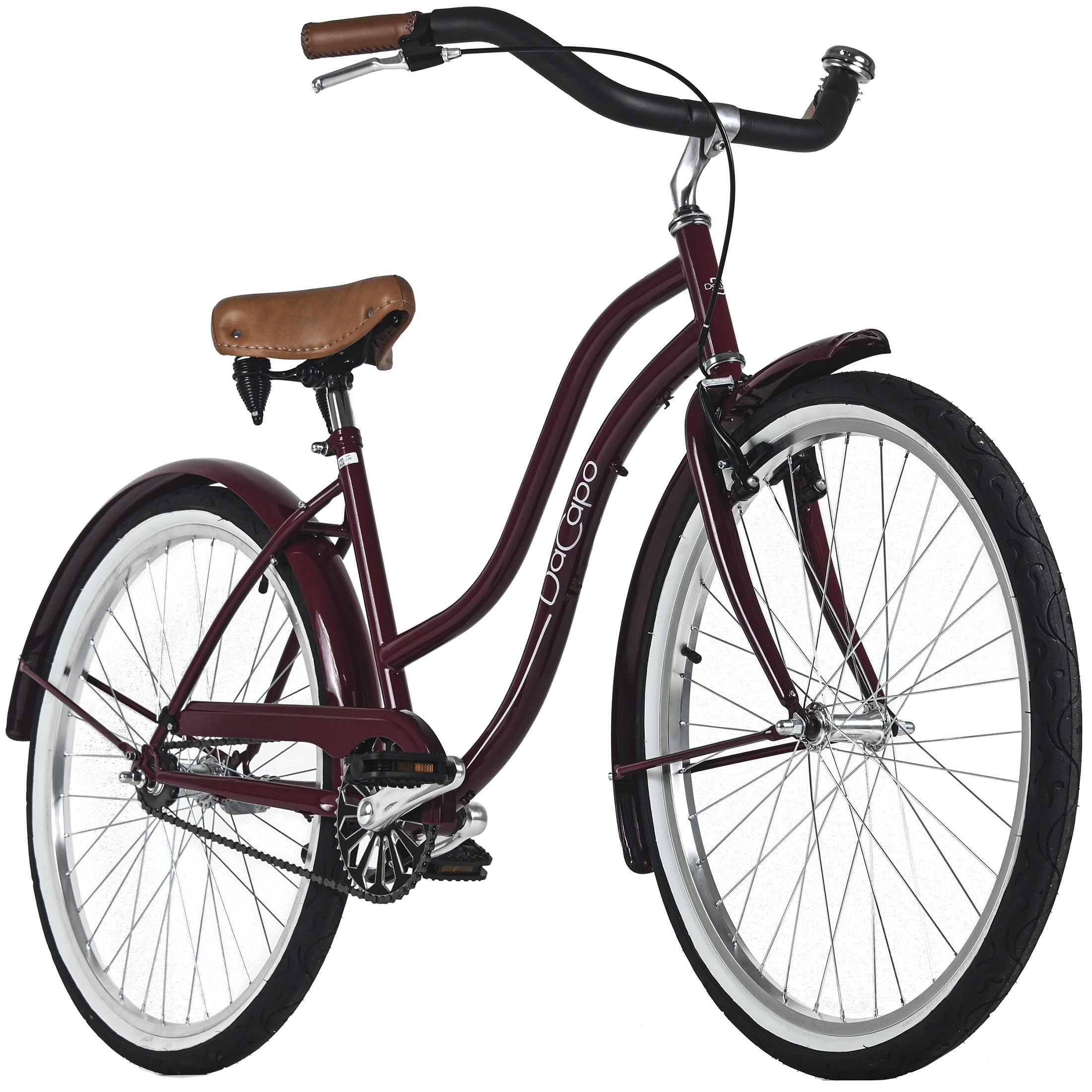 Dacapo DaCapo Beachcruiser Damen 26" California Rot 1 Gang RH&nbsp;46 cm - Bild 1