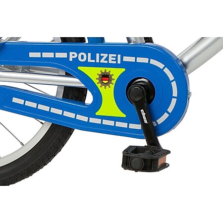 Bachtenkirch Kinderfahrrad 18" Polizei silber-blau 434-PZ-40 