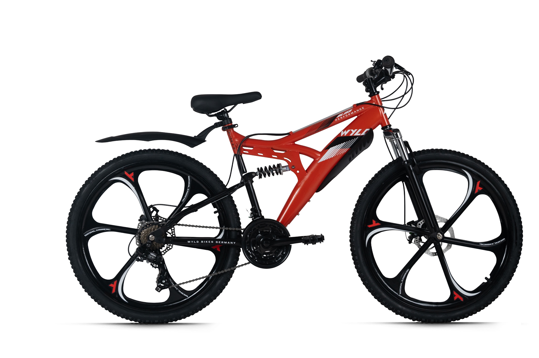 WYLD WYLD Mountainbike Fully 26'' Bliss schwarz-gelb 21 G&auml;nge RH 47 cm Magnesium-Laufr&auml;der - Bild 1