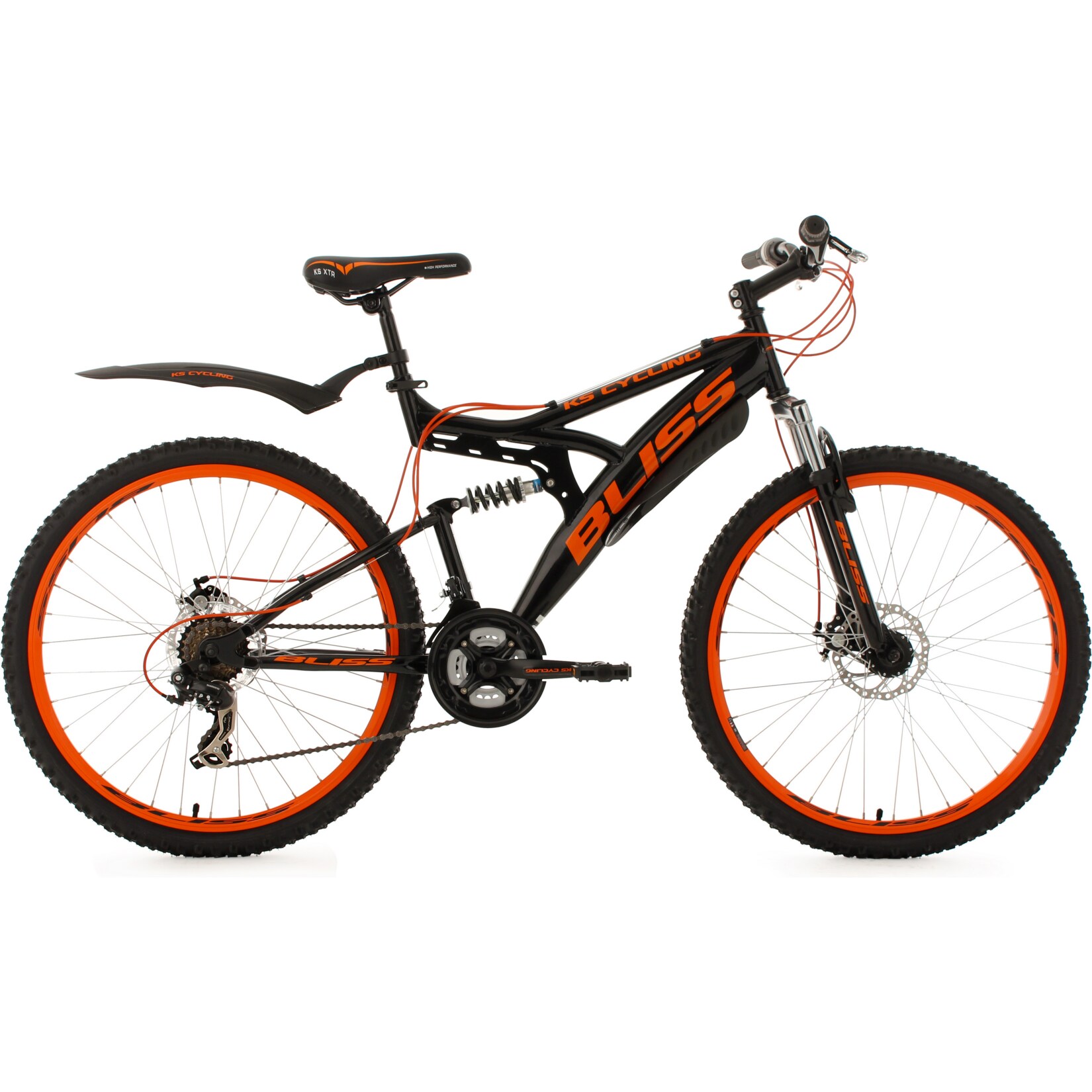 KS Cycling Fully Mountainbike Bliss 26 Zoll schwarz-orange - Bild 1