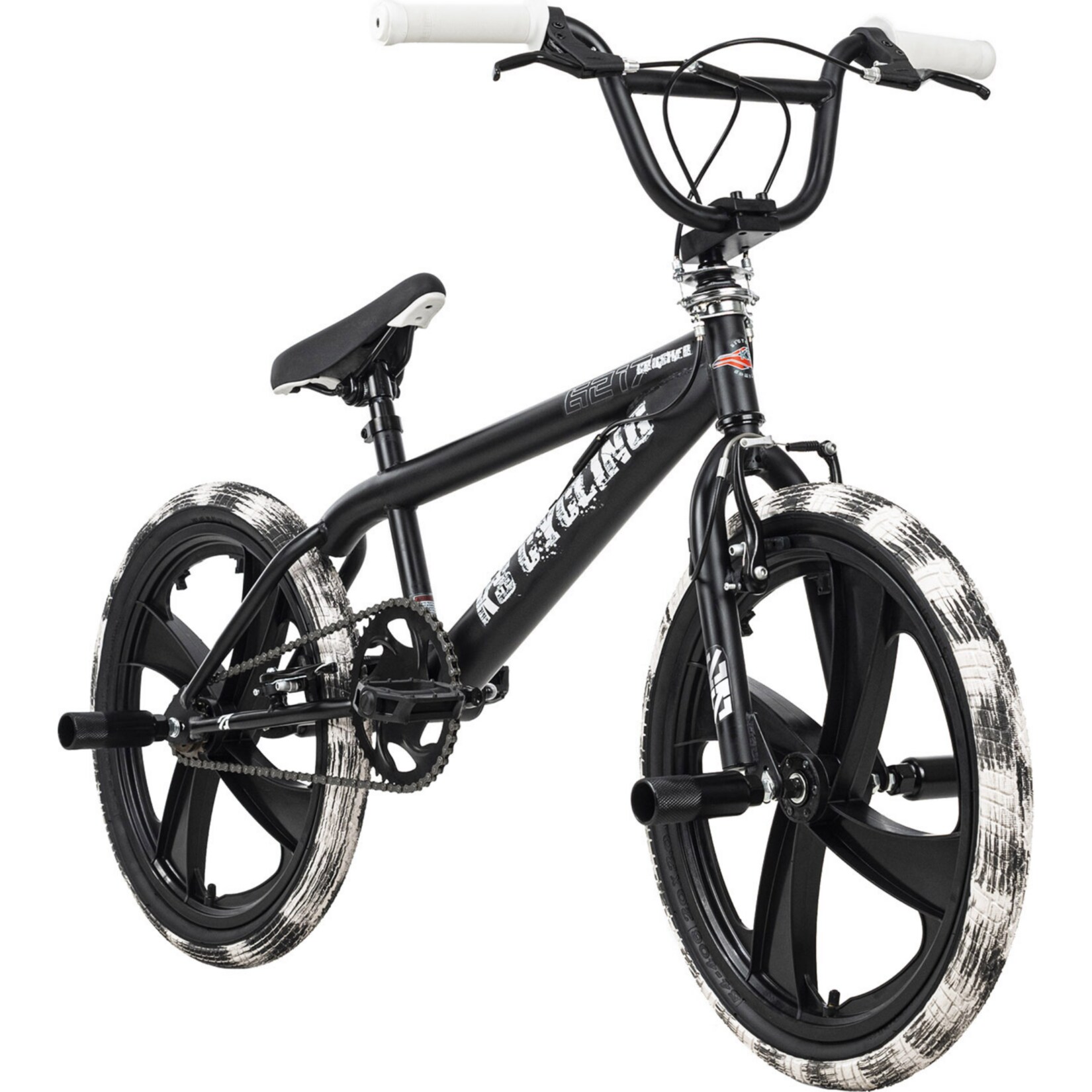BMX Freestyle KS Cycling Crusher 20 Pouces - Cadre Acier - 4 Pegs - Pour Tricks & Street