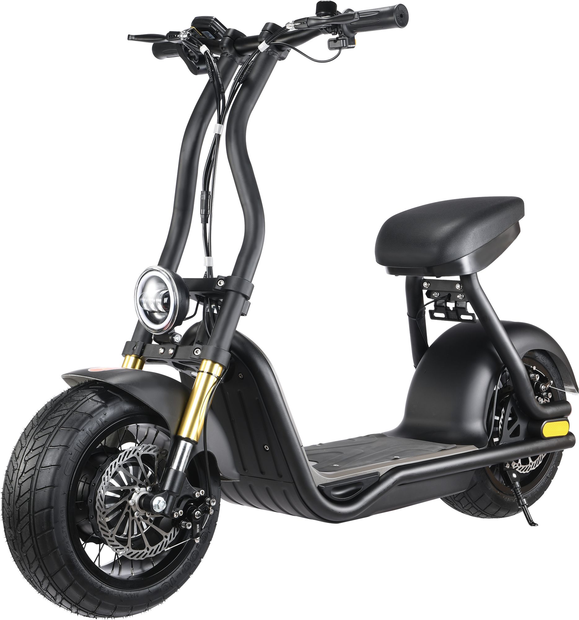 ENEWAY COCO Wave-S 1000W 48V Fatwheel LowRider Scooter mit Strassenzulassung 45 km/h BLACK - Bild 1