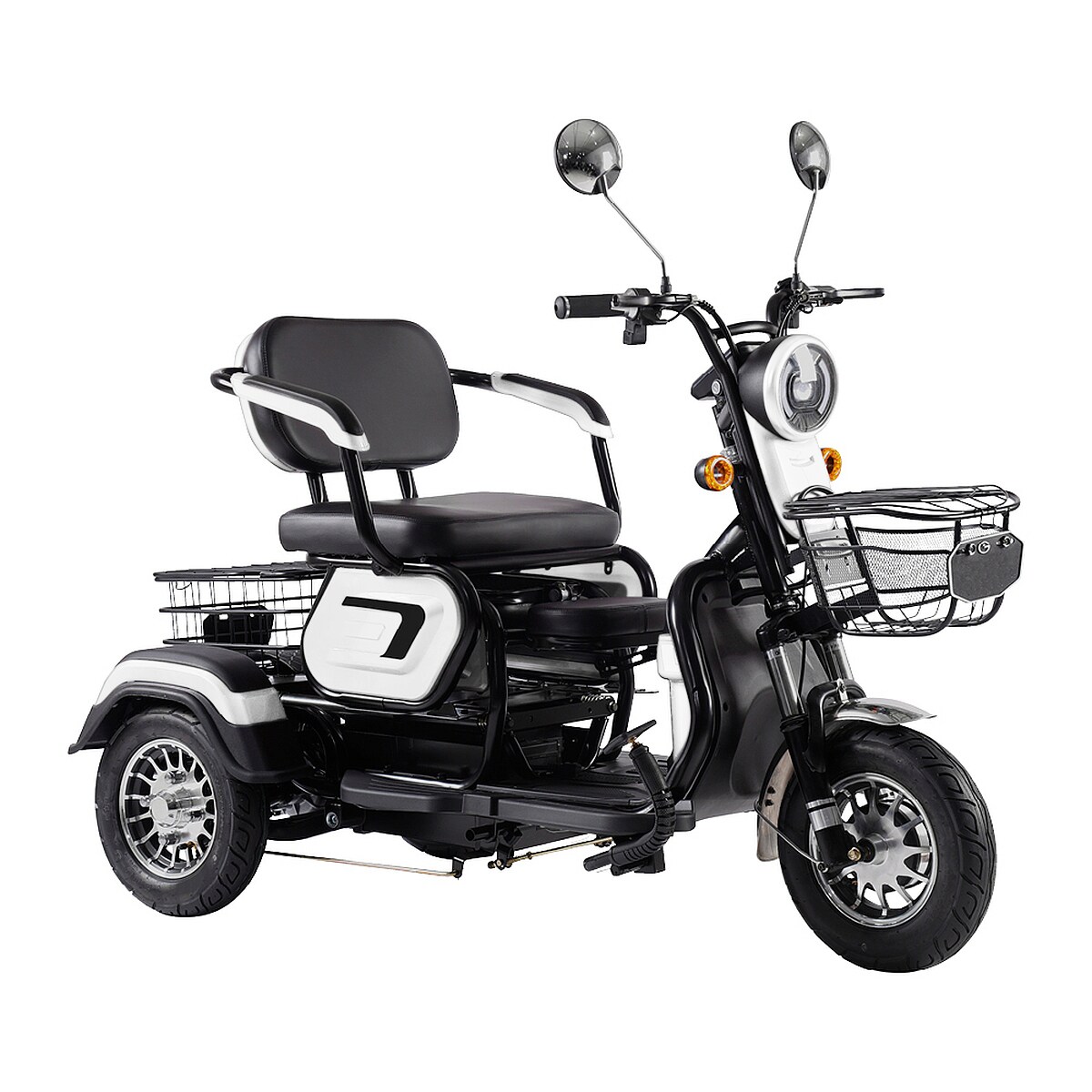 ENEWAY Elektromobil Bari - ETrike - E-Mobil - 3-Rad 6 km/h führerscheinfrei helmfrei weiß