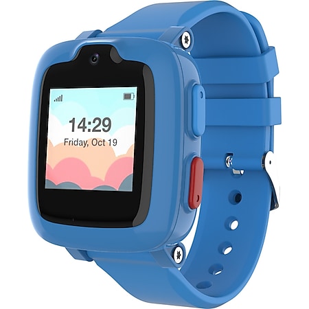 MYFIRST Fone S2 Kinder Smartwatch | Telefon Uhr | Video Anrufe | SIM Karten frei | Schulmodus | SOS-Funktion | Geo Fencing mit GPS Ortung | Schrittzähler | blau - Bild 1