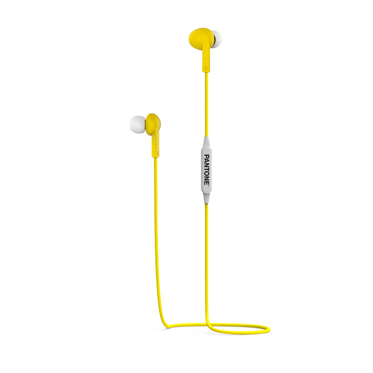 PANTONE Stereo Bluetooth Kabelgebundener Ohrhörer gelb   Bluetooth 5.0-Technologie    bis zu 3 Stunden Musik   10 Meter 