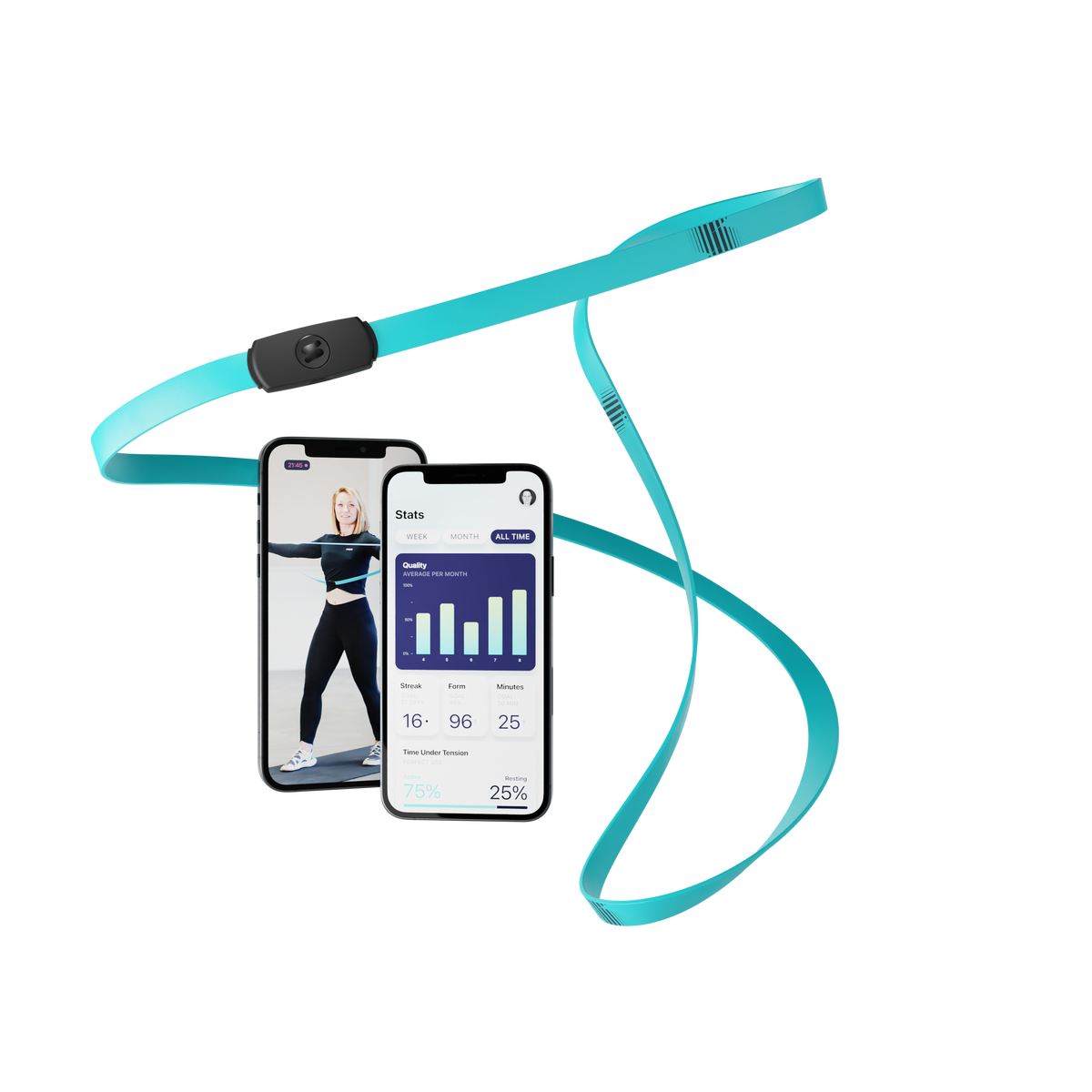 STRAFFR Sport Fitness Band mit App medium - Bild 1