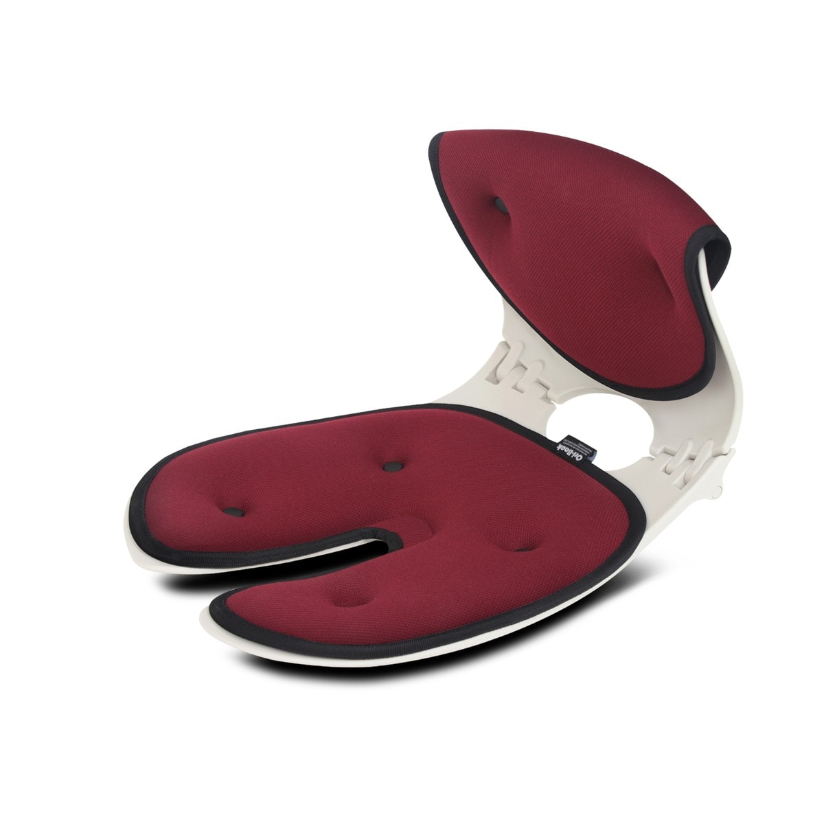 ORI-BACK Ergo Sitz tragbar faltbar Weinrot - Bild 1