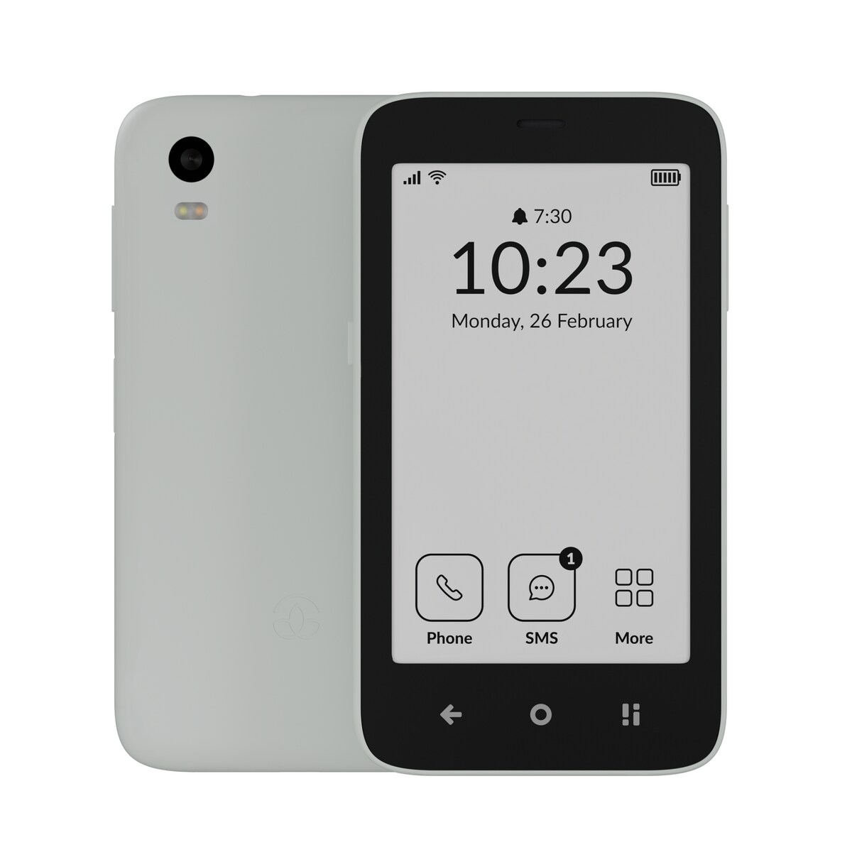 MUDITA Kompakt Smartphone E Ink Display Weiss | 05905913561134