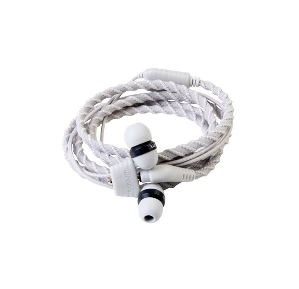 wraps Armband in-ear Kopfh&ouml;rer silber mit Mikro - Bild 1