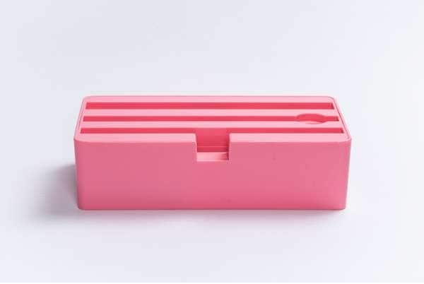 ALLDOCK D-Dock Ladestation mit Netzteil 4xUSB pink - Bild 1