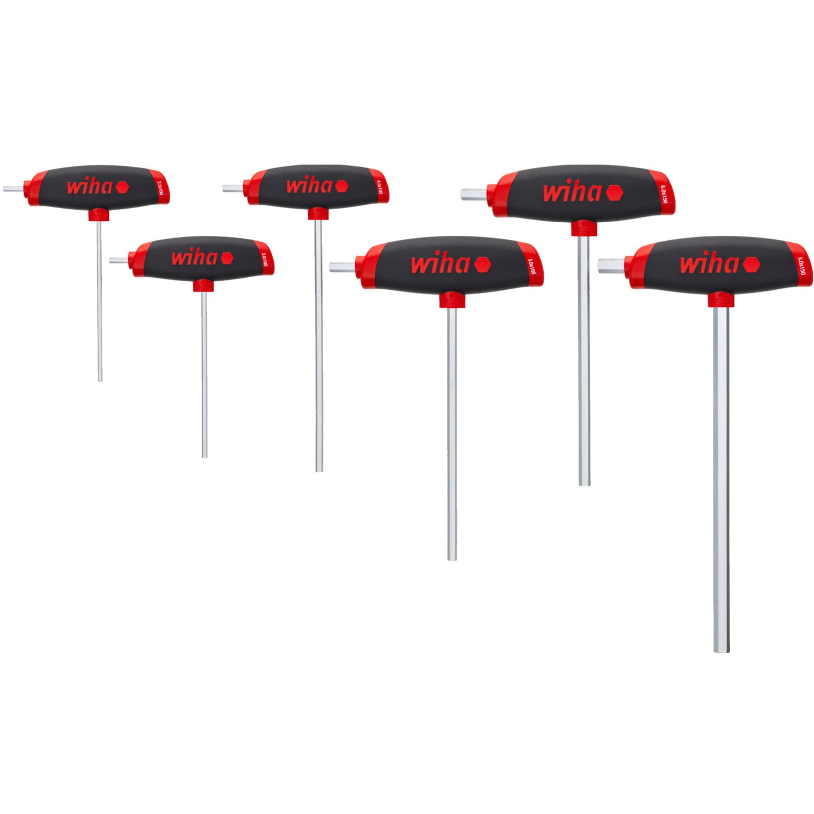 Wiha Schraubendreher Stiftschlüssel-Set Hex, mit Quergriff ComfortGrip | 04010995456207