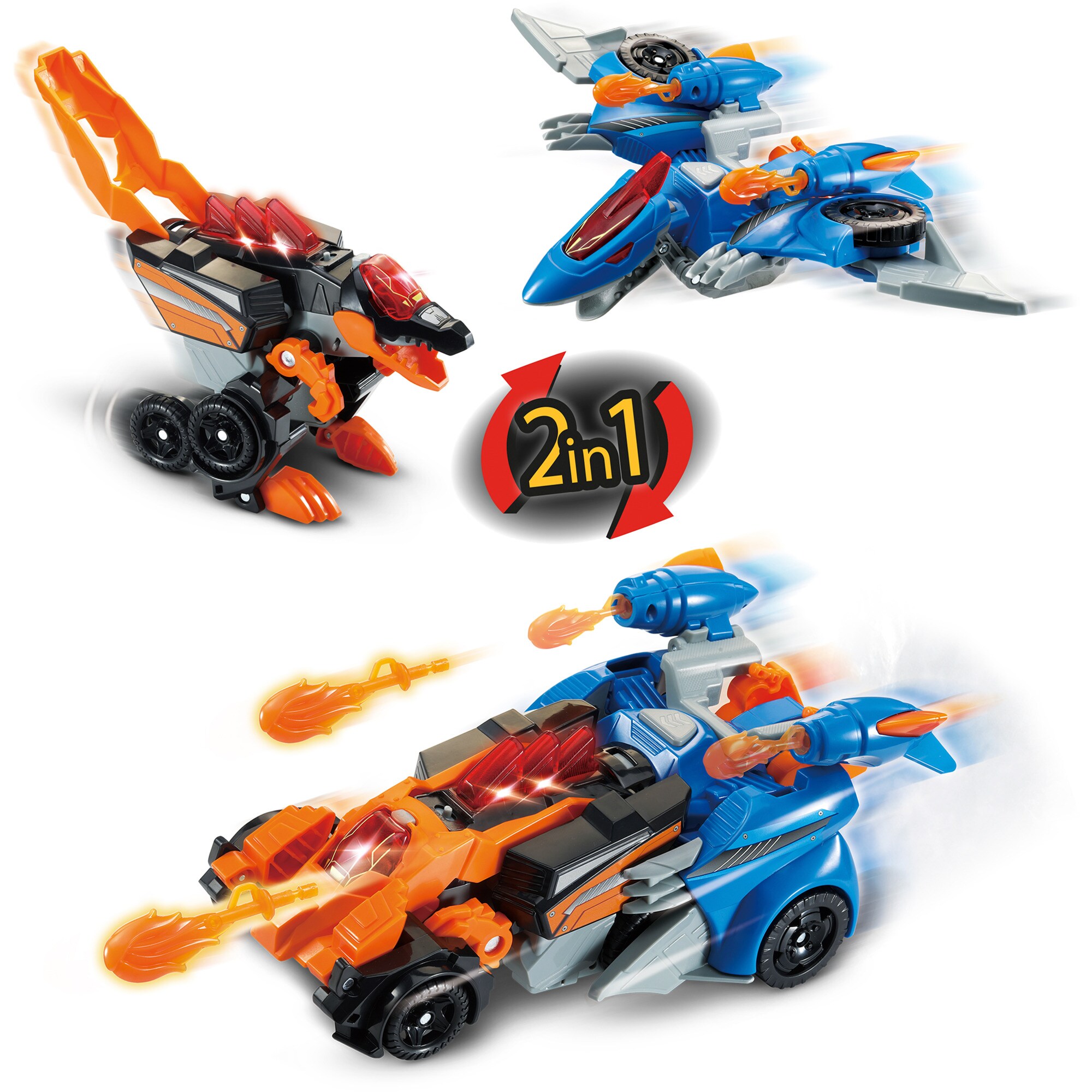 Vtech Spielfigur Switch & Go Dinos - 2-in-1 Spinosaurus & Pterodaktylus - Bild 1