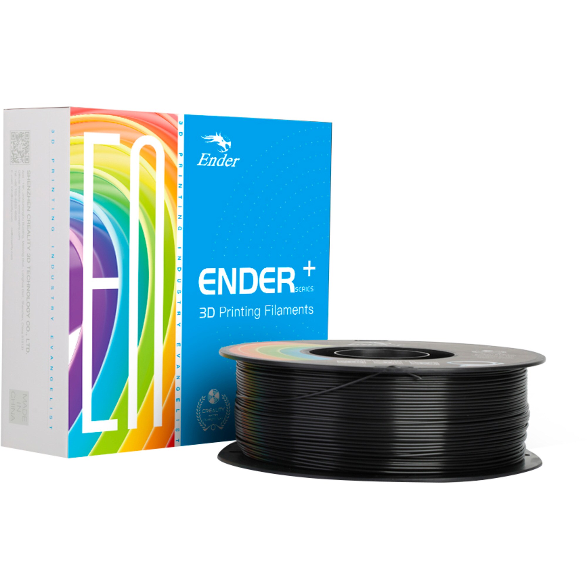 Creality 3D-Filament PLA+ Filament Black - Bild 1