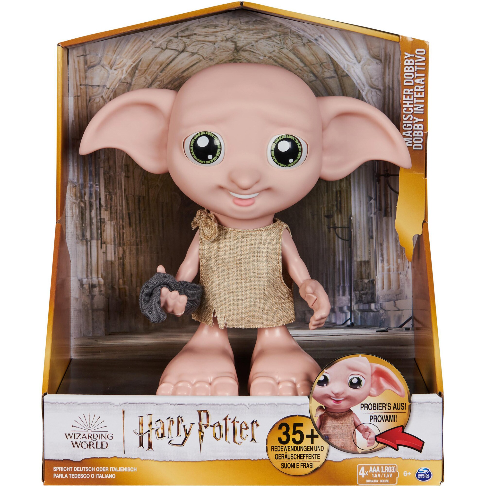 Spinmaster Spielfigur Wizarding World - Interaktiver Dobby Hauself - Bild 1