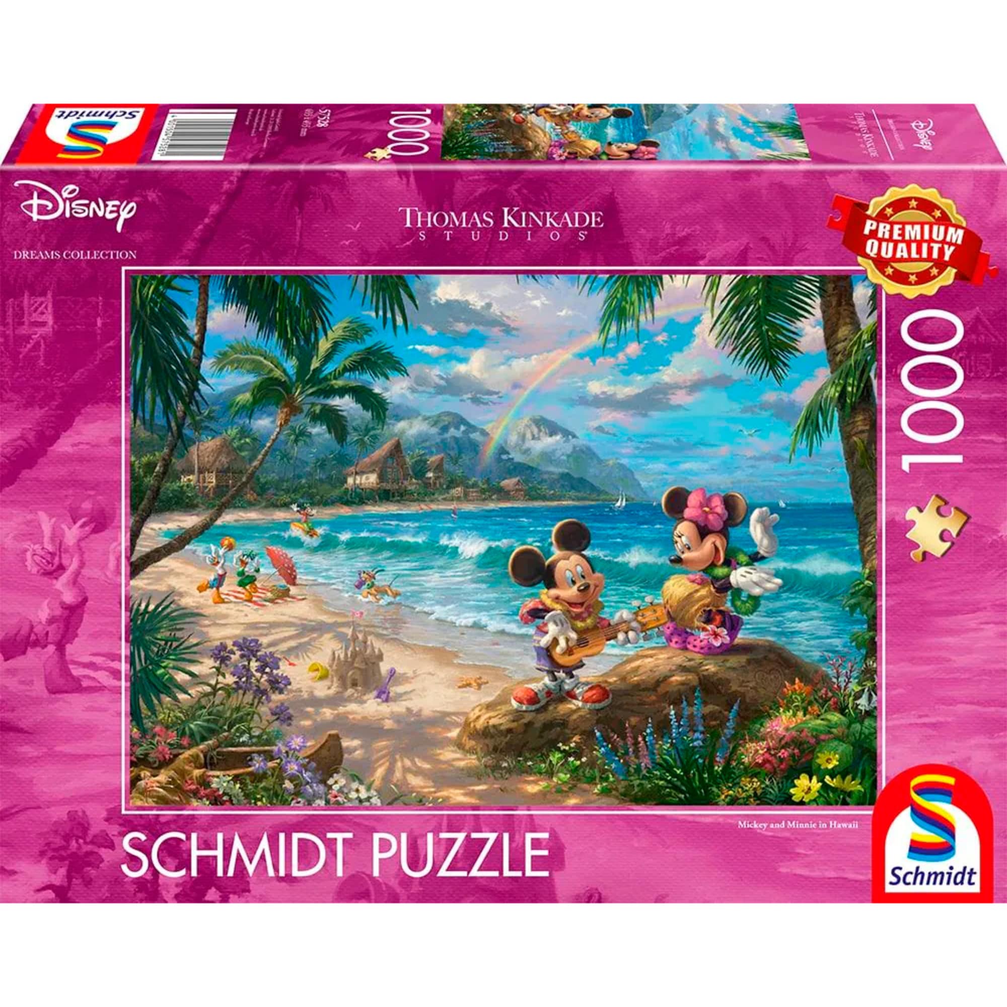 Schmidt Spiele Puzzle Thomas Kinkade Studios: Disney Dreams Collection - Minnie & Mickey in Hawaii - Bild 1