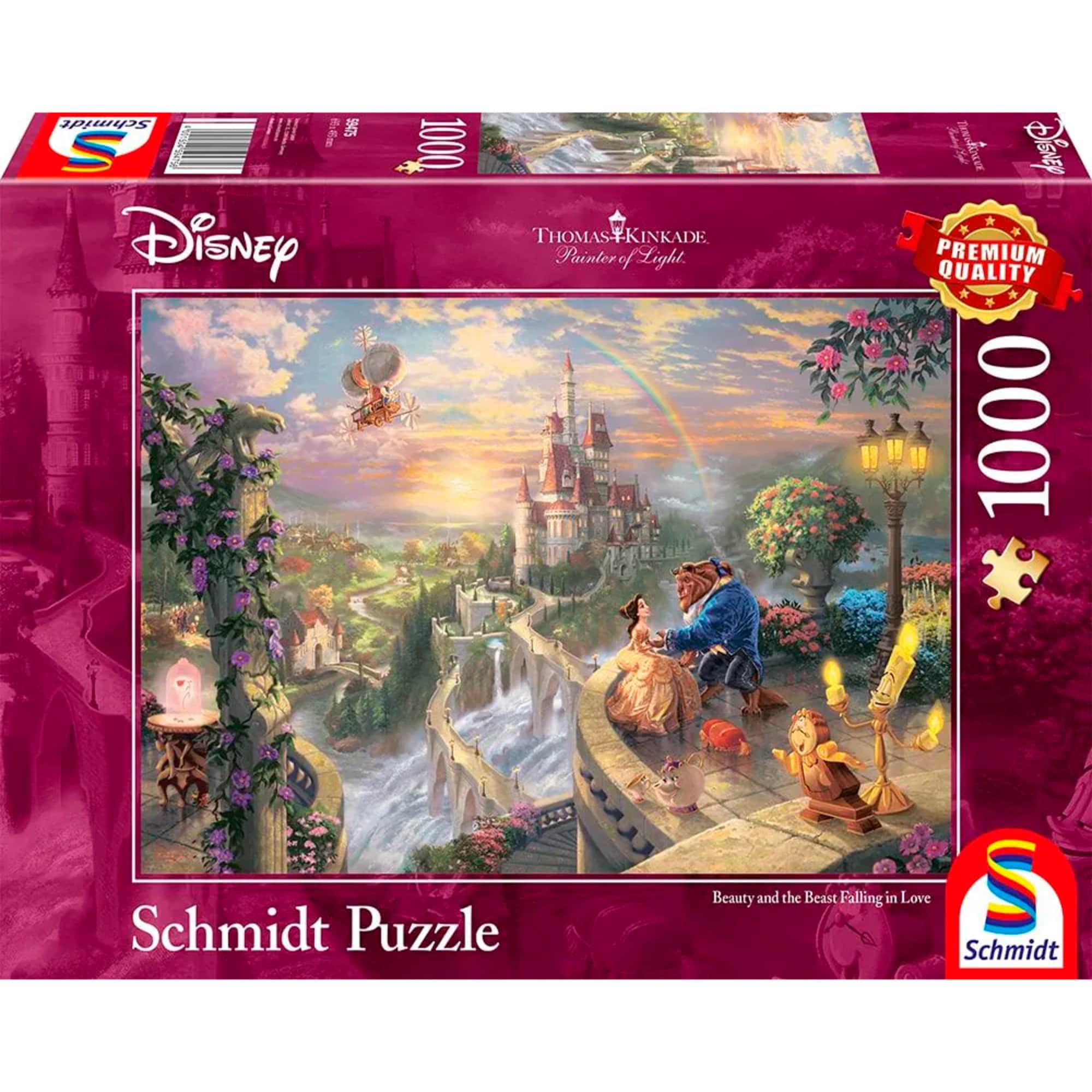 Schmidt Spiele Puzzle Thomas Kinkade Studios: Disney Dreams Collection -Die Sch&ouml;ne und das Biest - Bild 1