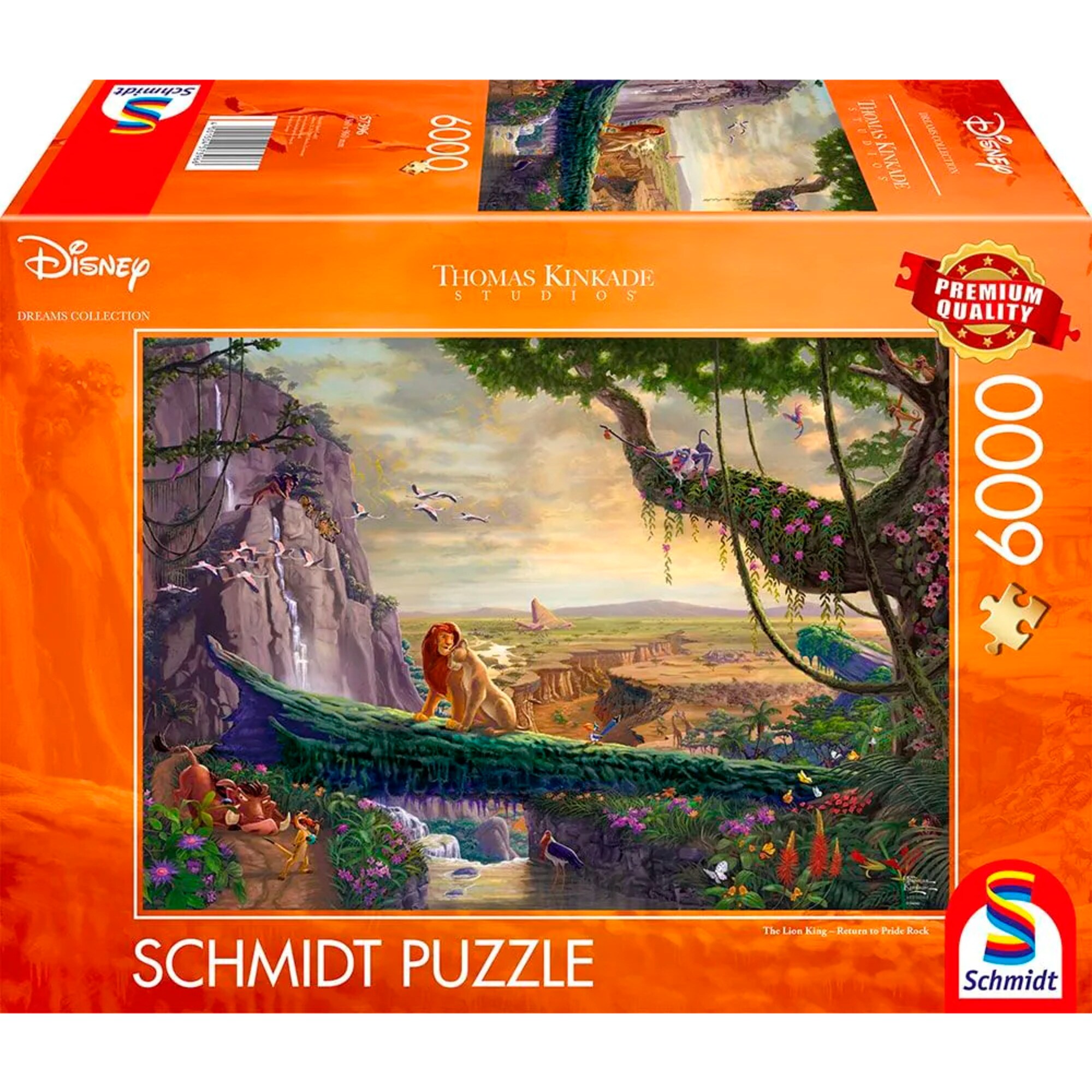 Schmidt Spiele Puzzle Thomas Kinkade Studios: Disney Dreams Collection - The Lion King, Return to Pride Rock - Bild 1