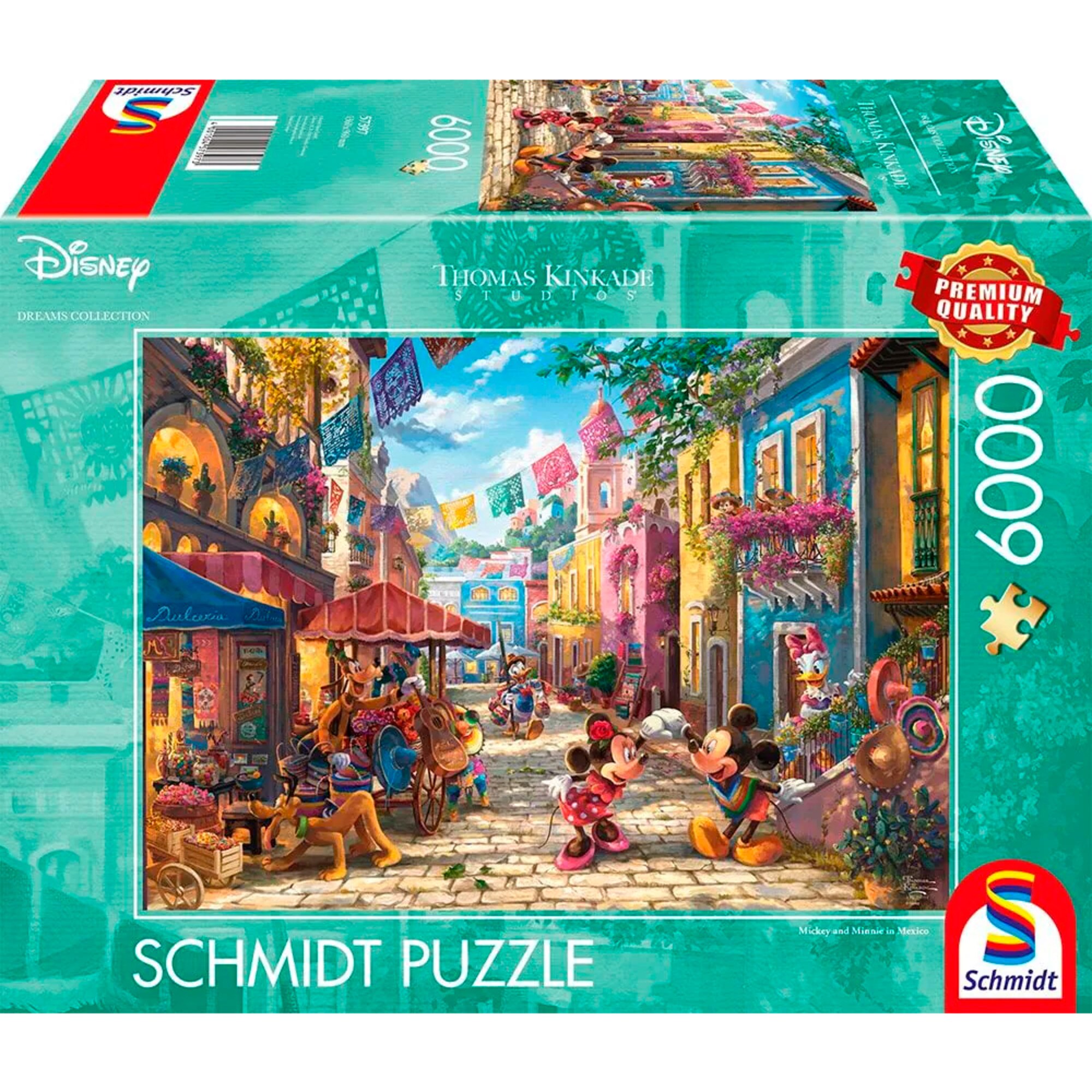 Schmidt Spiele Puzzle Disney, Mickey & Minnie in Mexico 6000 57397 - Bild 1