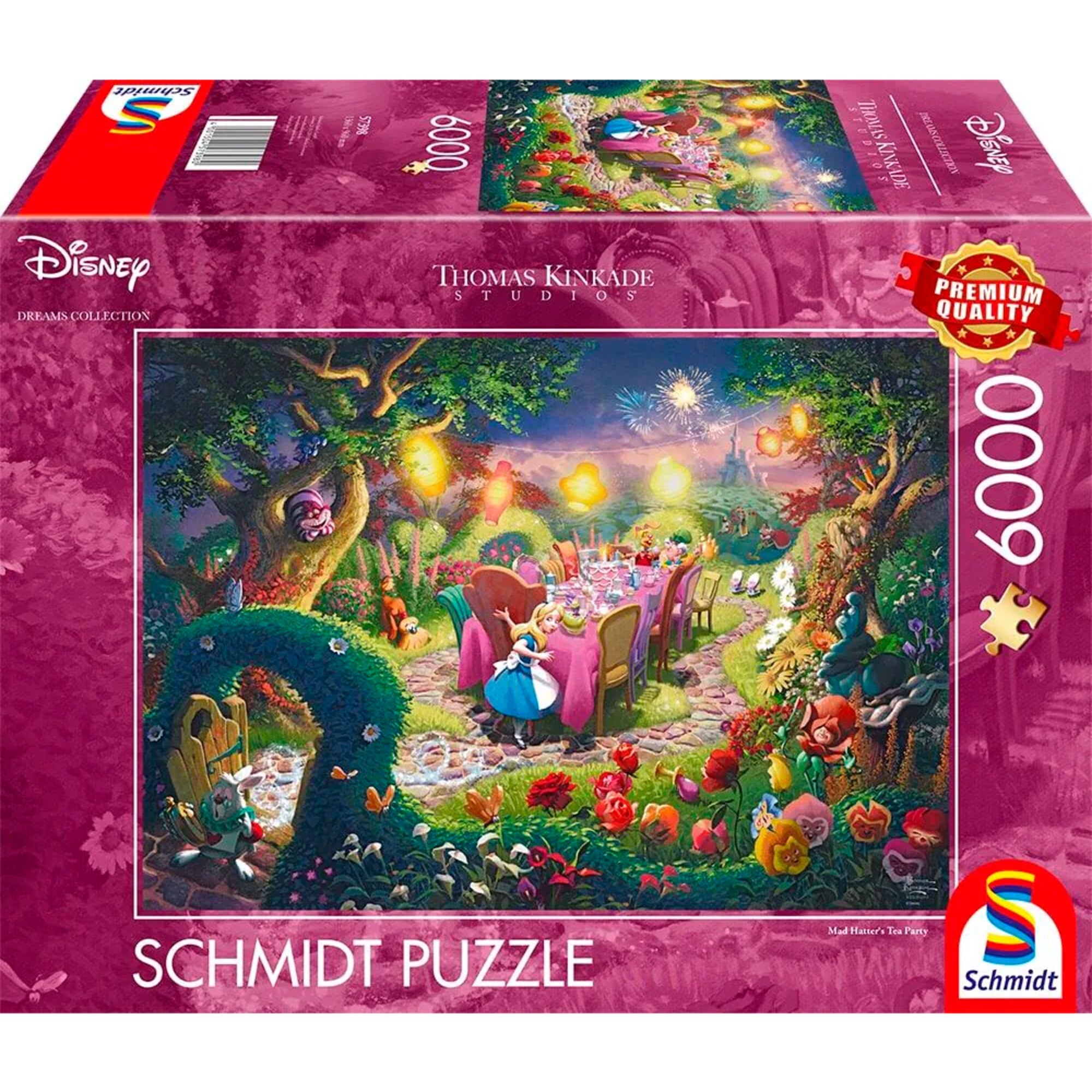 Schmidt Spiele Puzzle Thomas Kinkade Studios: Disney Dreams Collection - Alice in Wonderland, Mad Hatter&rsquo;s Tea Party - Bild 1
