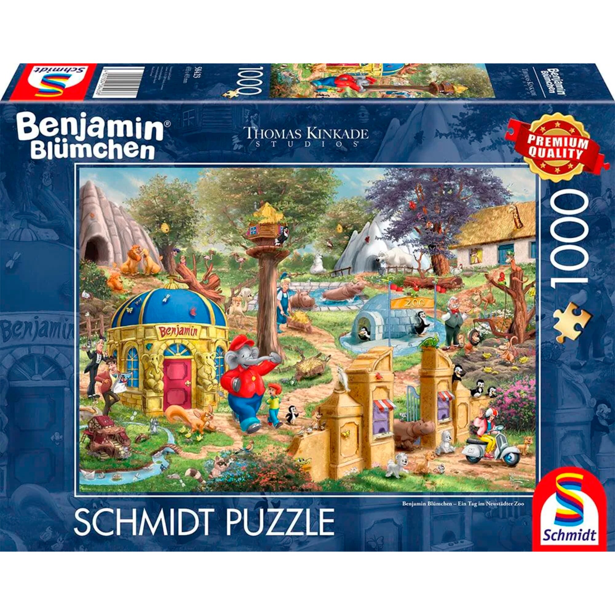 Schmidt Spiele Puzzle Thomas Kinkade Studios: Benjamin Bl&uuml;mchen, Ein Tag im Neust&auml;dter Zoo - Bild 1