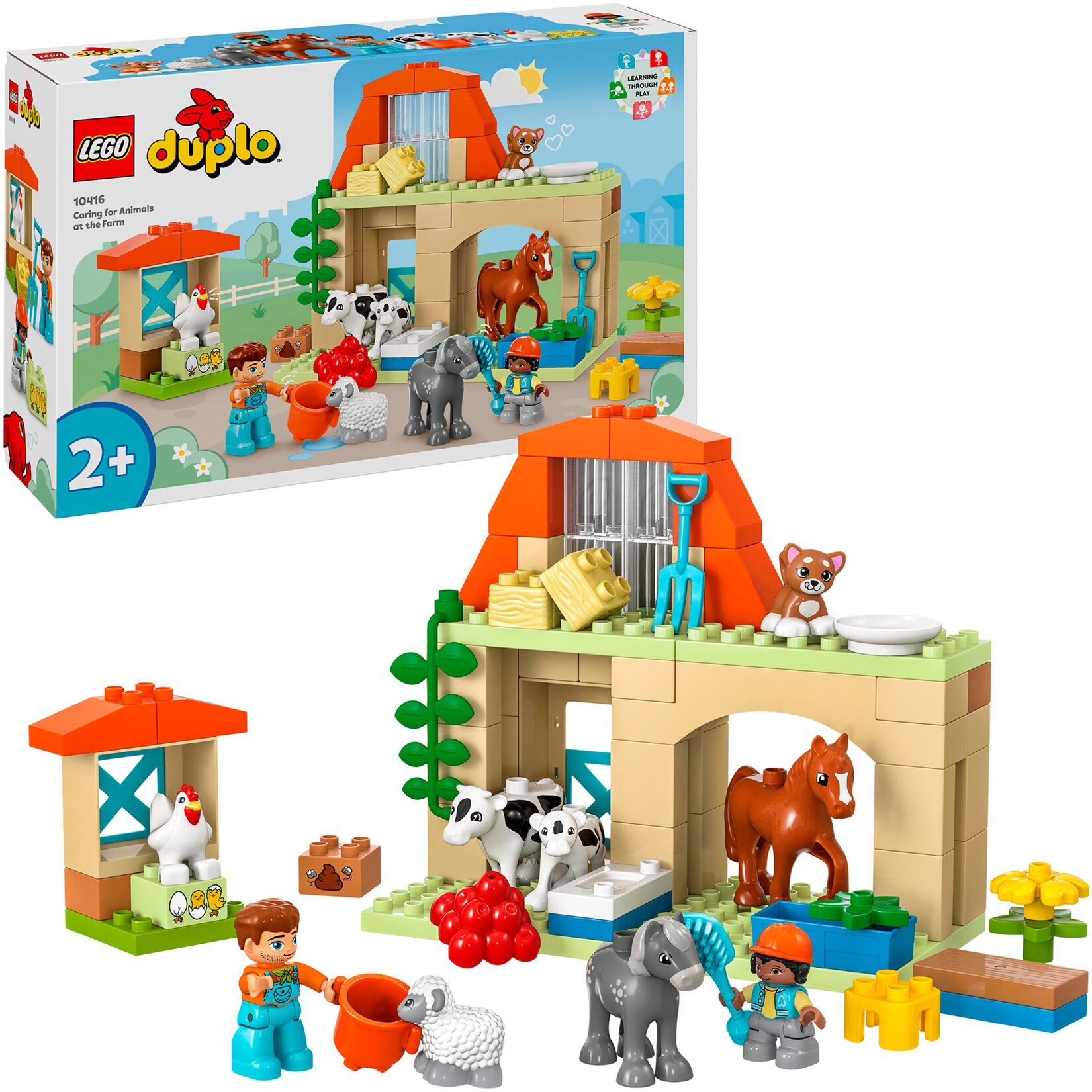 LEGO Konstruktionsspielzeug DUPLO Tierpflege auf dem Bauernhof
