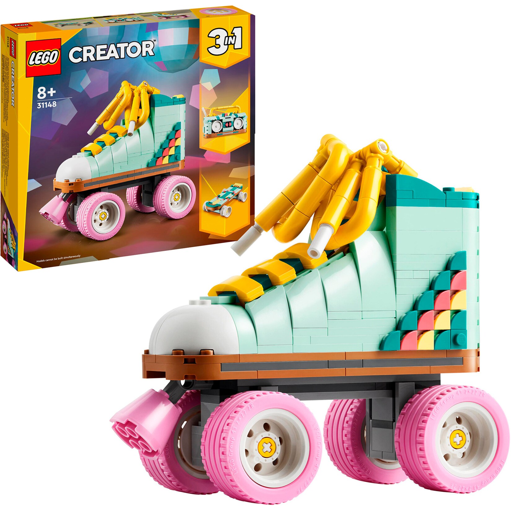 LEGO Konstruktionsspielzeug Creator 3-in-1 Rollschuh