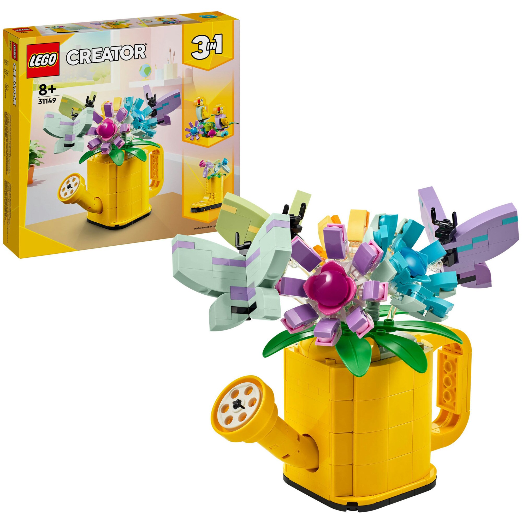 LEGO Konstruktionsspielzeug Creator 3-in-1 Gie&szlig;kanne mit Blumen - Bild 1