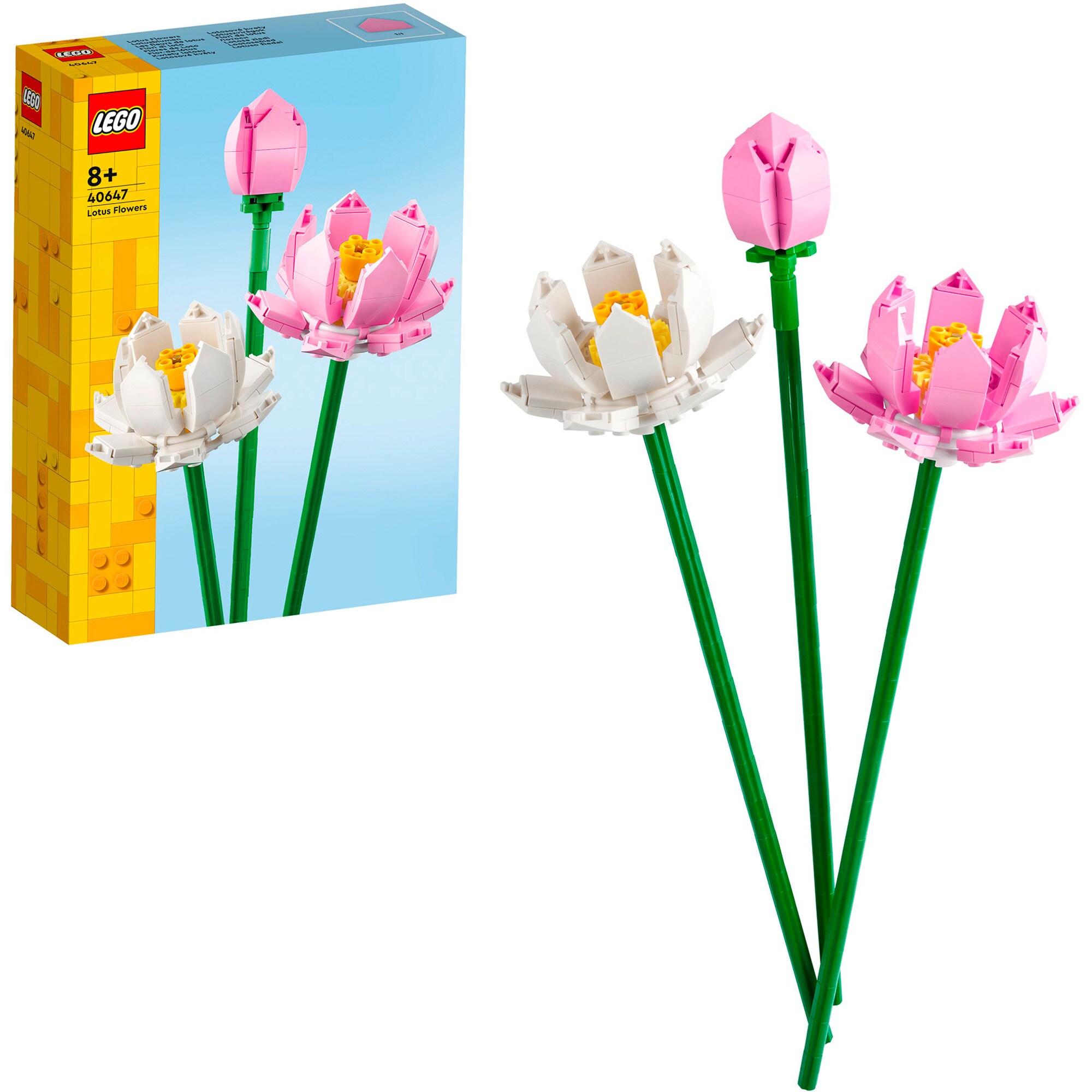 LEGO Konstruktionsspielzeug Botanicals Lotusblumen - Bild 1