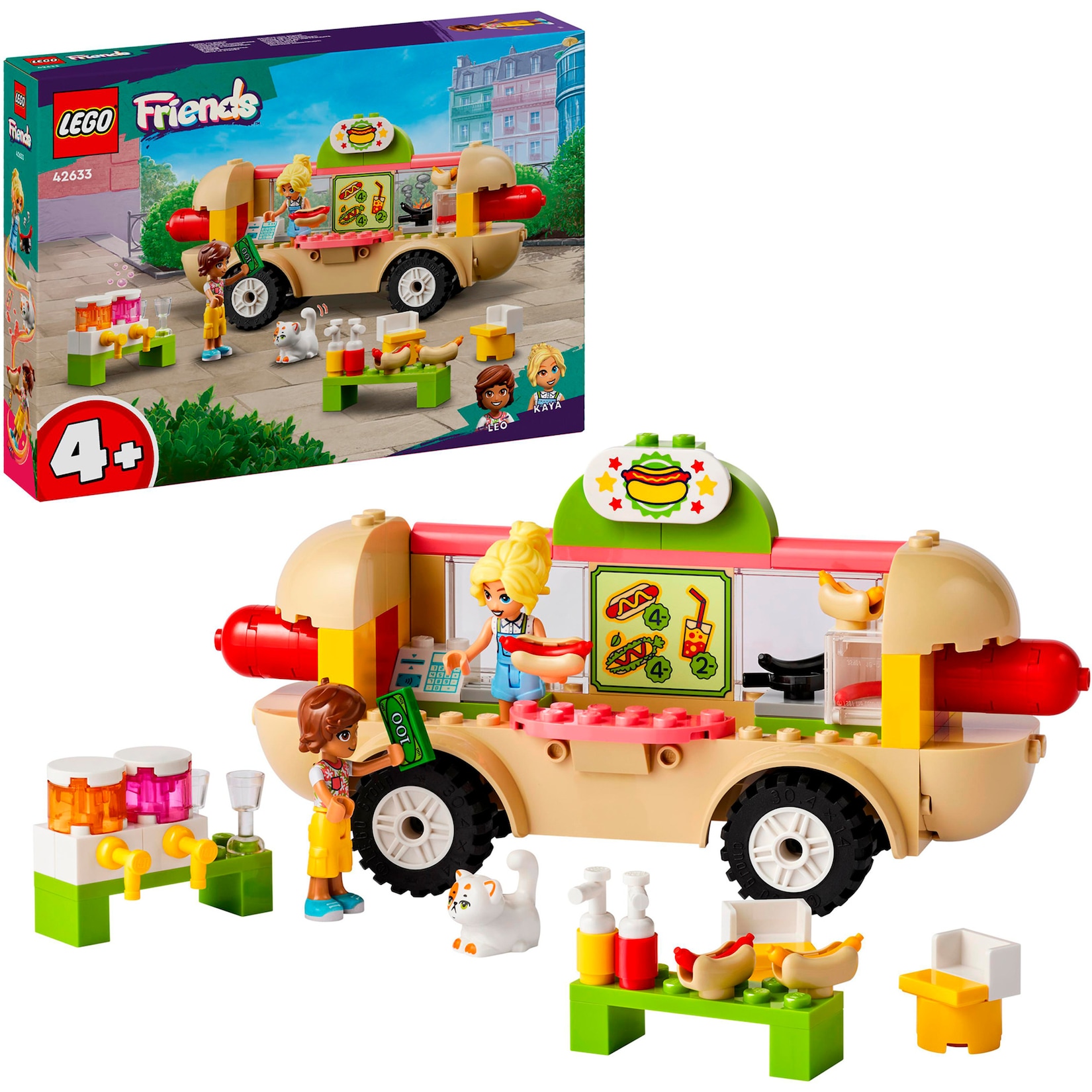 LEGO Konstruktionsspielzeug Friends Hotdog-Truck