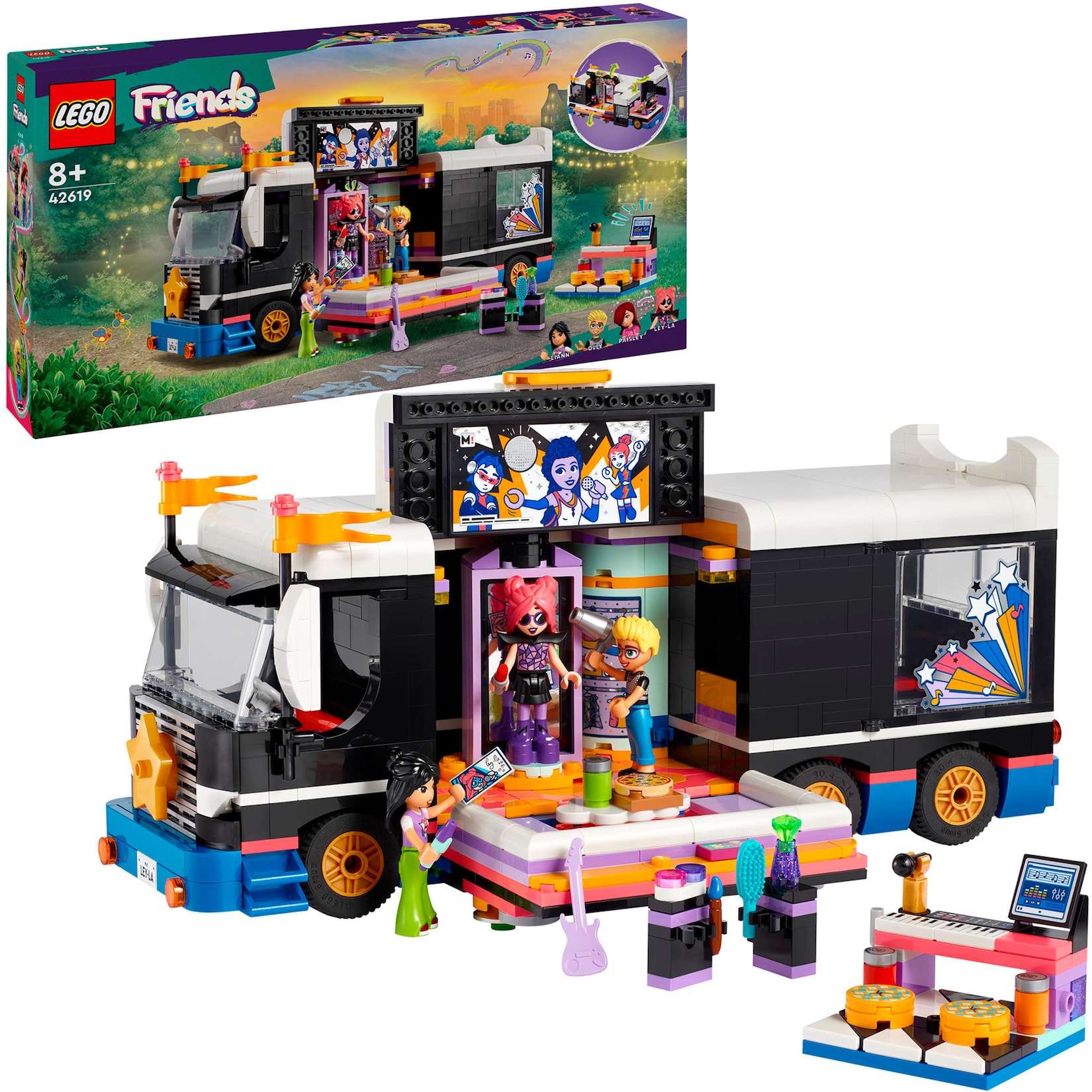 LEGO Konstruktionsspielzeug Friends Popstar-Tourbus