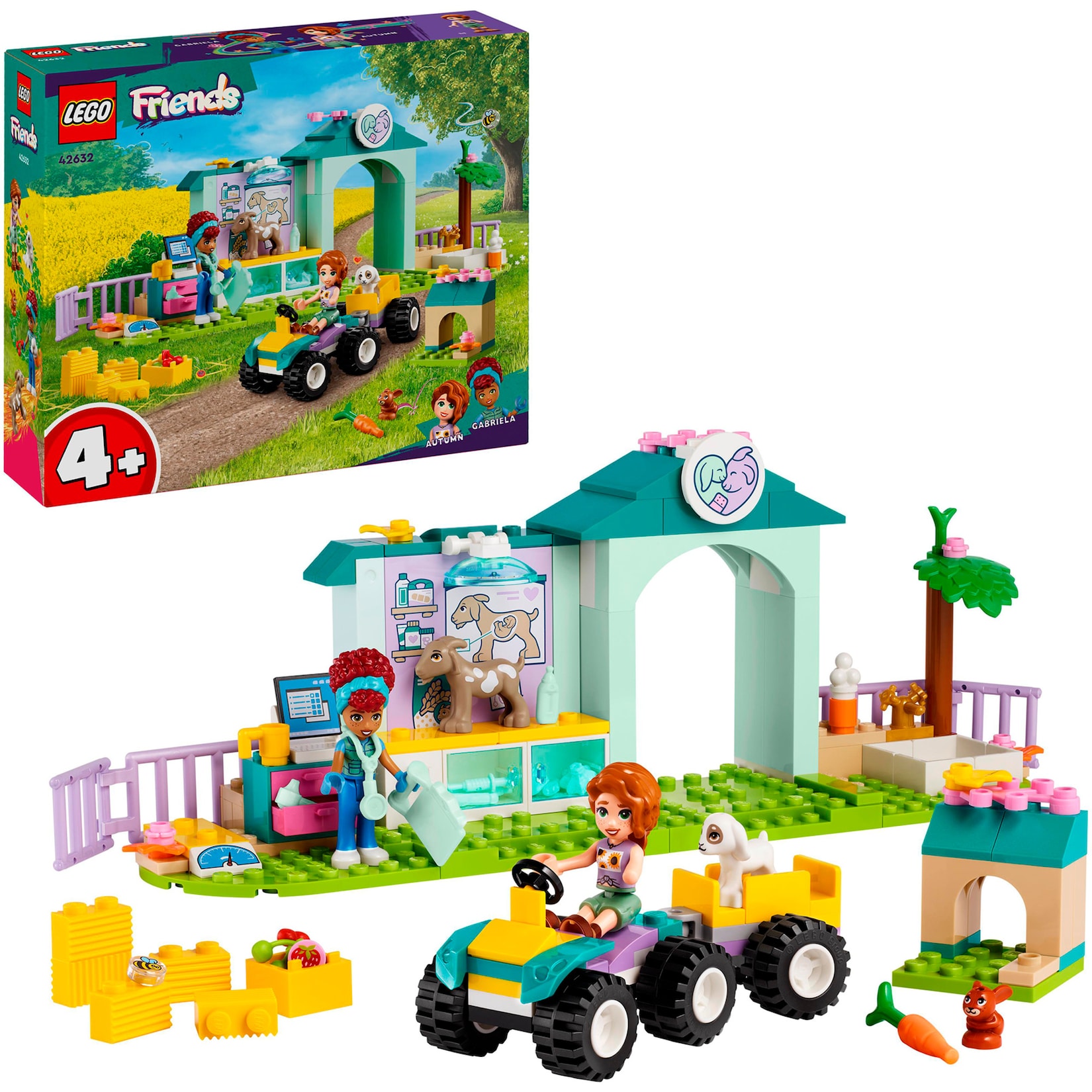 LEGO Konstruktionsspielzeug Friends Farmtierklinik